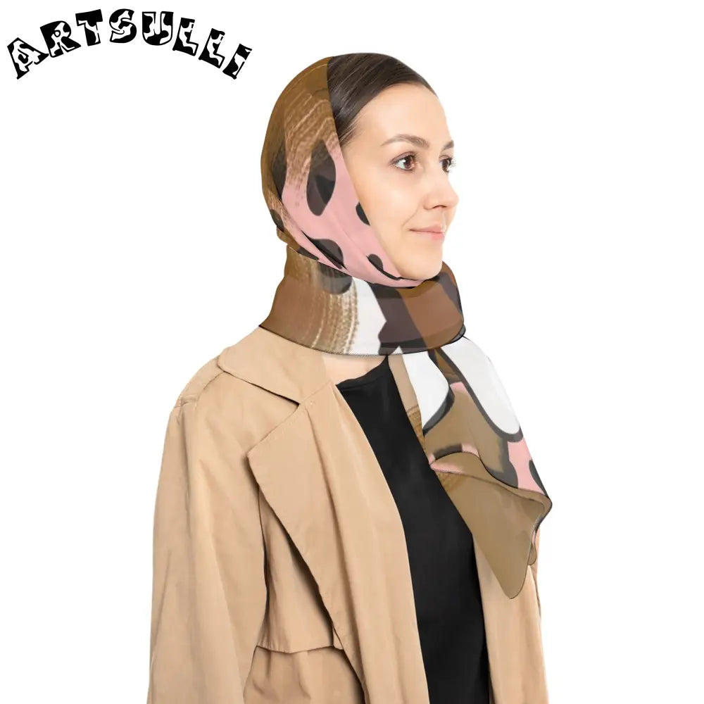 JAKKOUTTHEBXX Sutfin Ghosts Pop Art Poly Scarf JAKKOUTTHEBXX