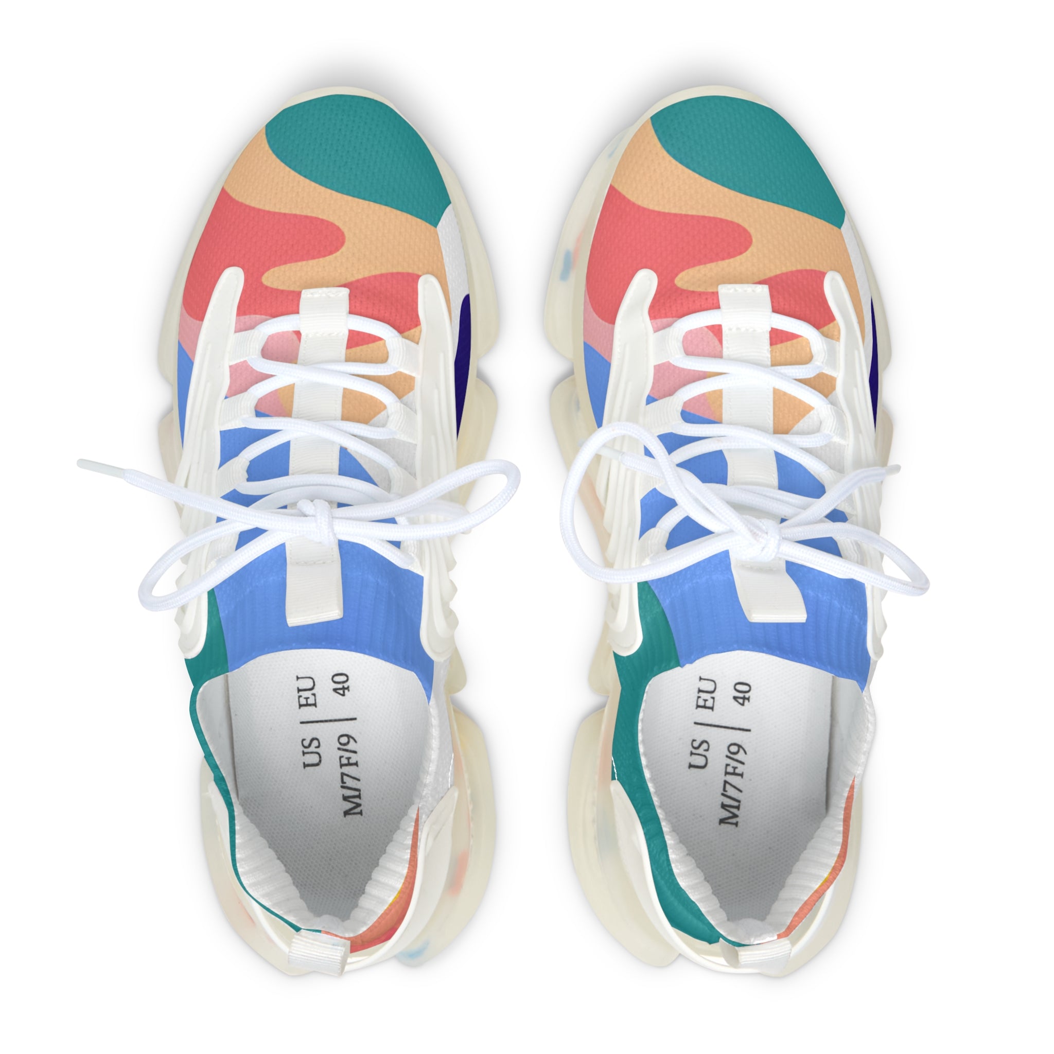 Lush Risograph Jungle Women's Mesh Sneakers, Artsulli - Art is Long, Life is Short, Shoes, , , , , , , 