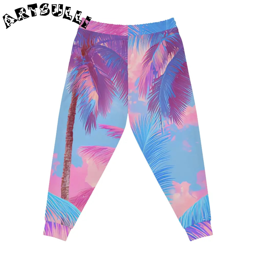 JAKKOUTTHEBXX Ethereal Pastel Palms Athletic Joggers (AOP)