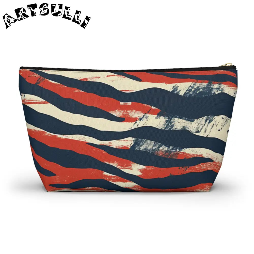 JAKKOUTTHEBXX Capricious Tiger Wave Accessory Pouch w T-bottom