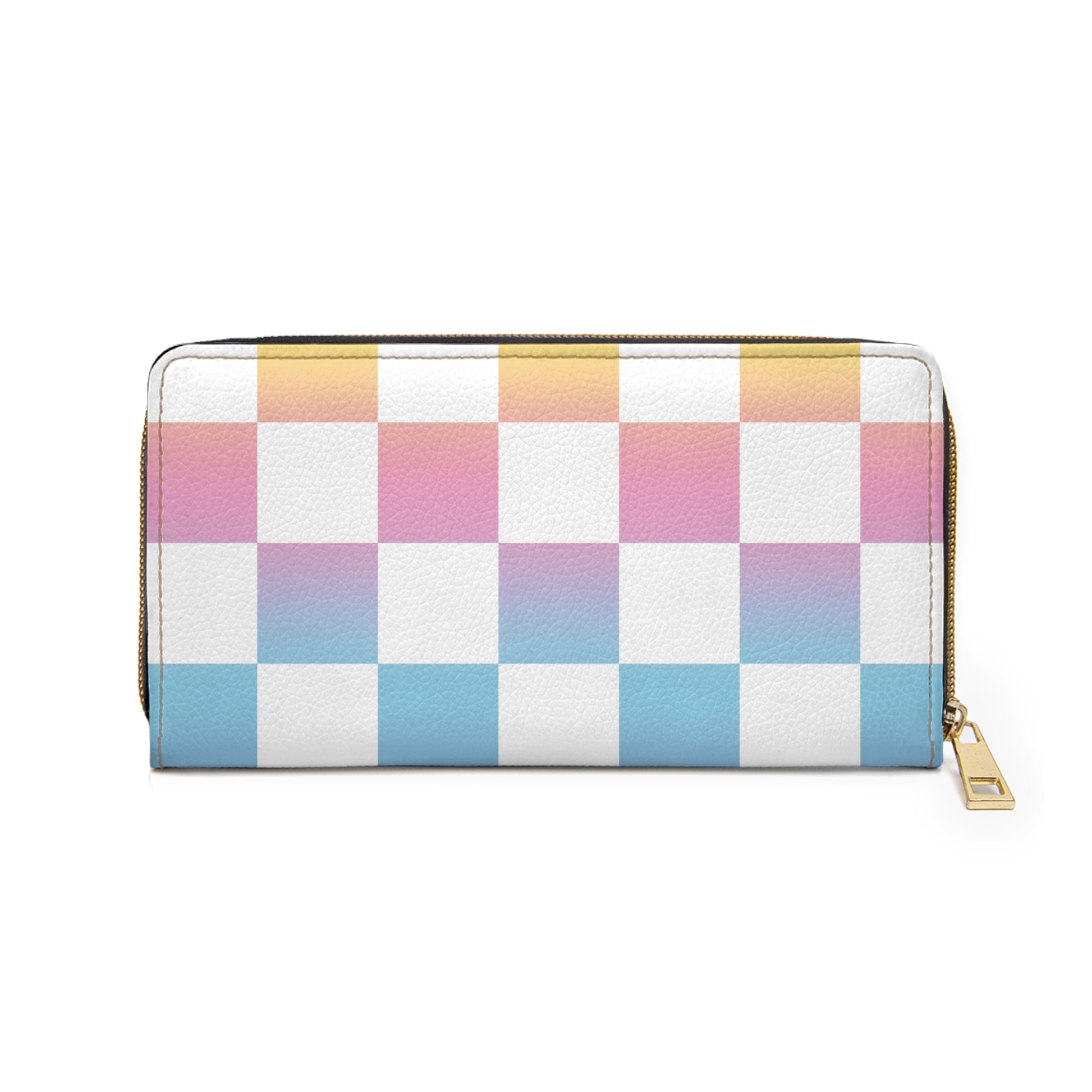 Vaporwave Check II Zipper Wallet, Artsulli - Art is Long, Life is Short, Accessories, , , , , , , 