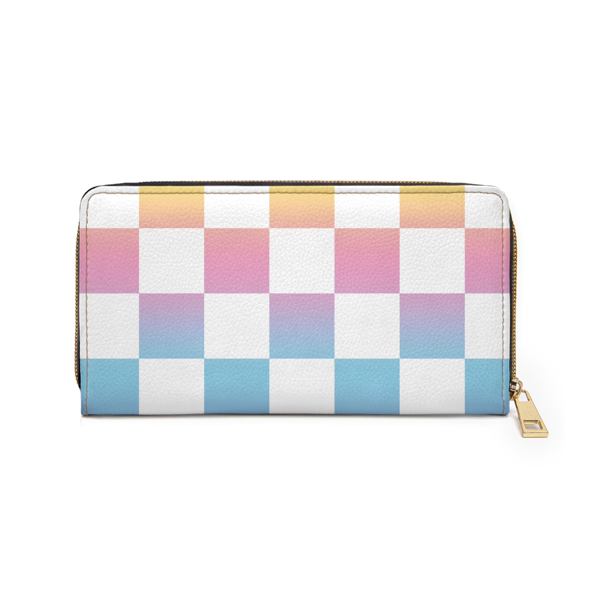 Vaporwave Check II Zipper Wallet, Artsulli - Art is Long, Life is Short, Accessories, , , , , , , 