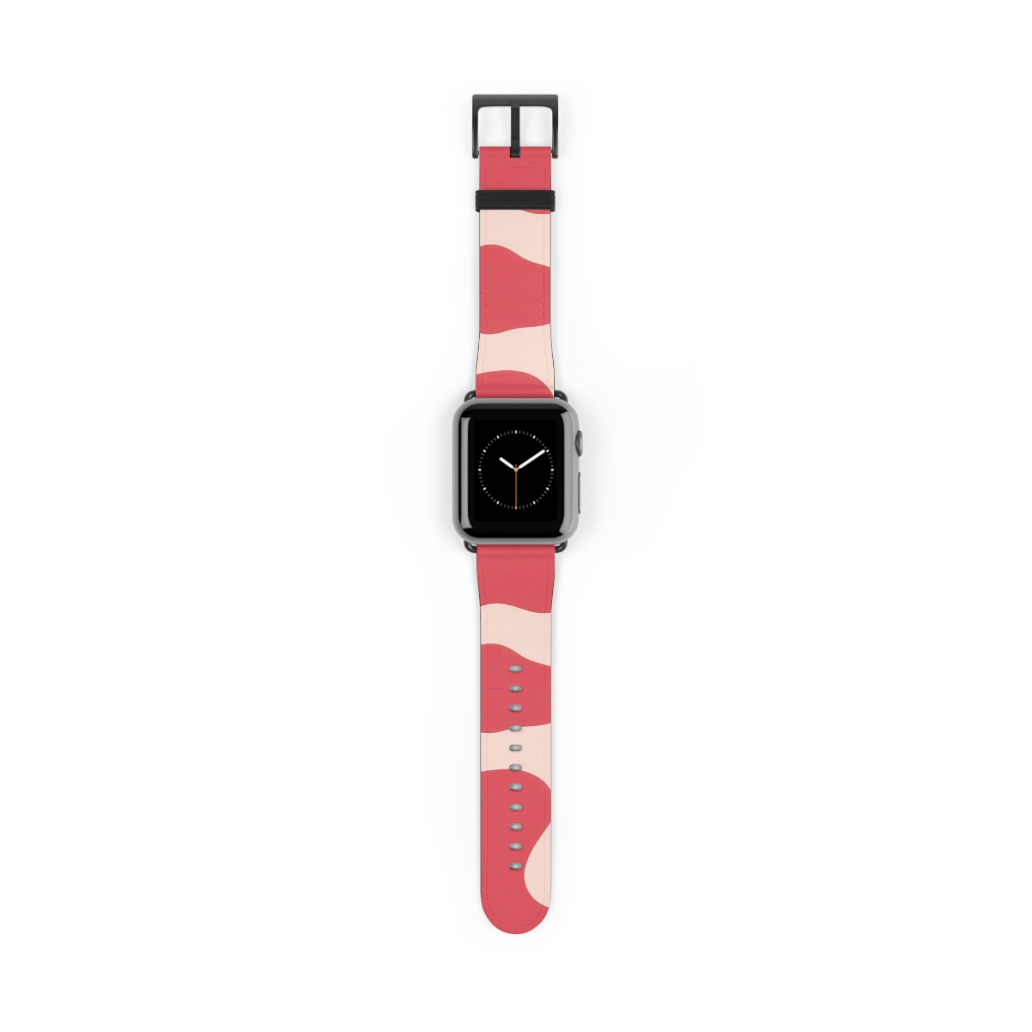Red Jungle Cow Watch Band, Artsulli - Art is Long, Life is Short, Accessories, Size, 38 - 41 mm, Color, Black Matte, , , 48956543321155964894