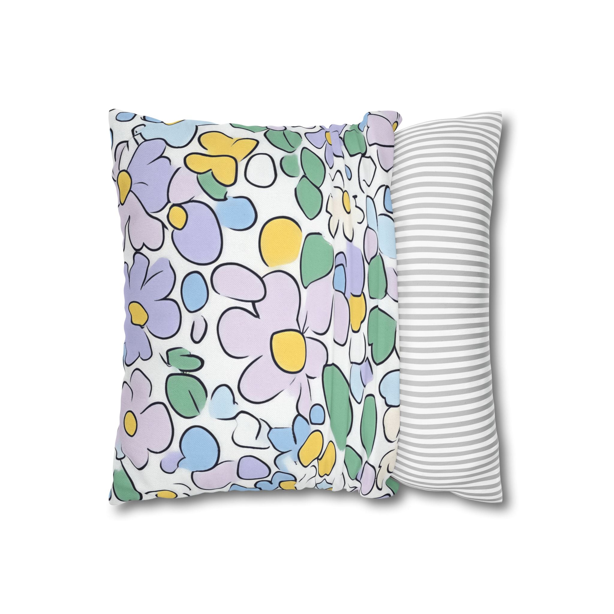 Spun Polyester Square Pillowcase