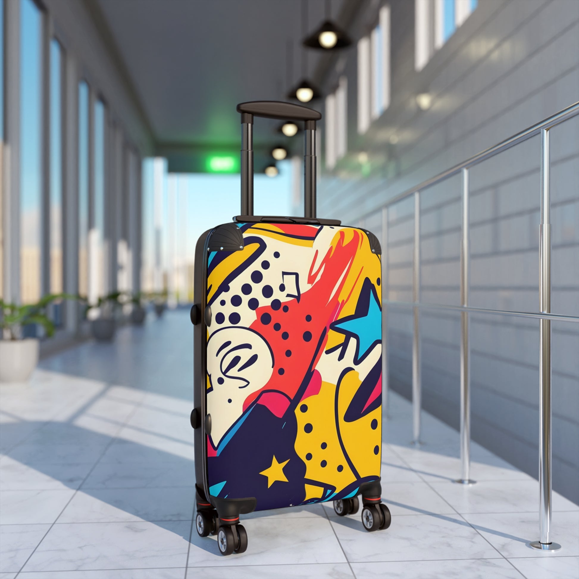 Comic x Pop Art Suitcase, Artsulli - Art is Long, Life is Short, Bags, , , , , , , 