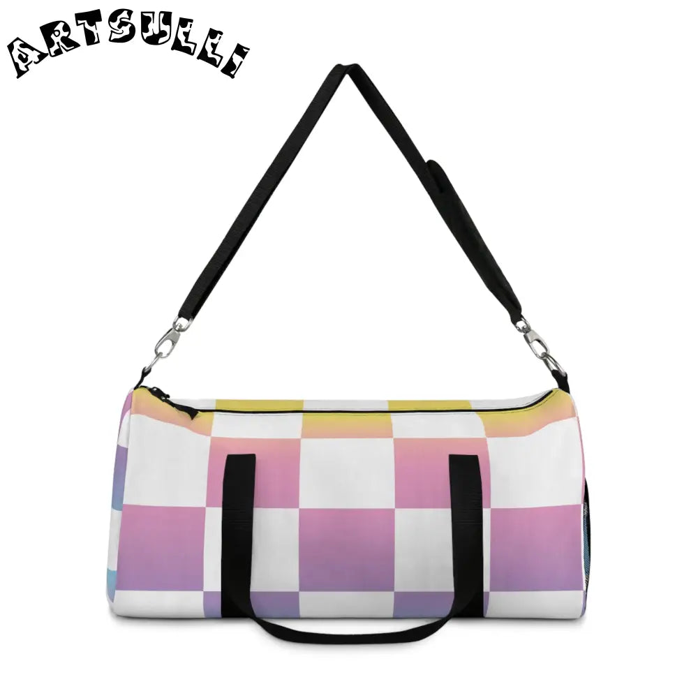 JAKKOUTTHEBXX Vaporwave Check II Duffel Bag JAKKOUTTHEBXX Artsulli