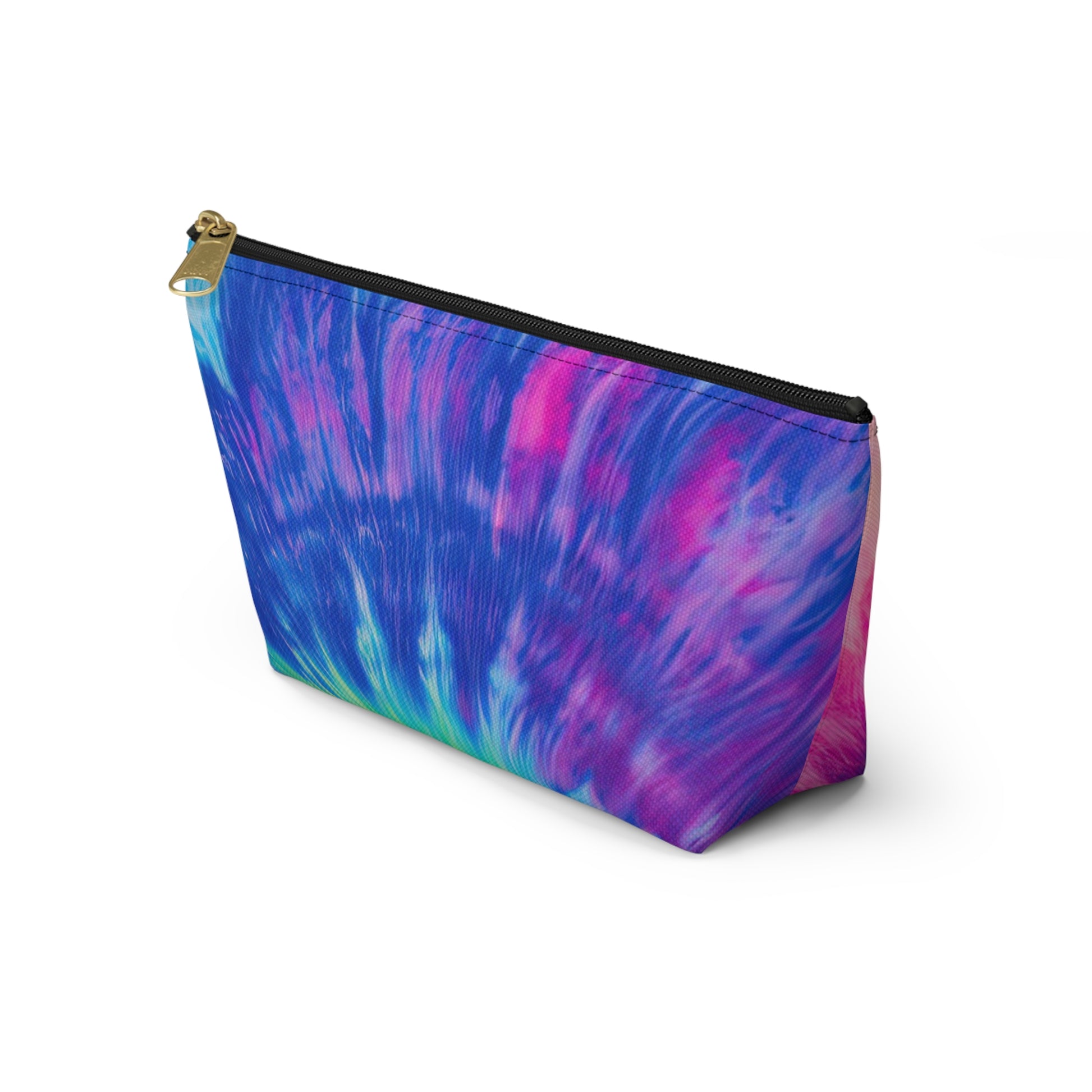 Psychedelic Tie Dye Accessory Pouch w T-bottom, Artsulli - Art is Long, Life is Short, Bags, , , , , , , 