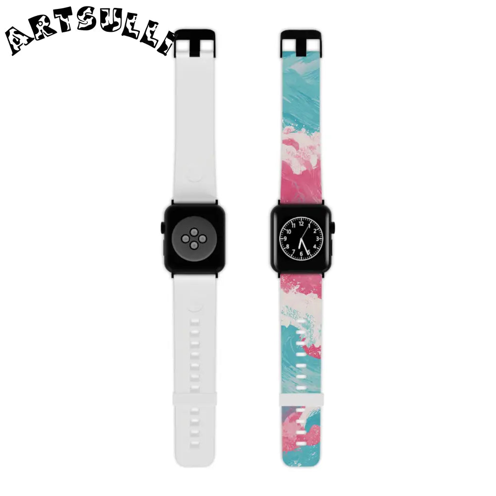 JAKKOUTTHEBXX The Great Pastelwave Pink and Blue Watch Band