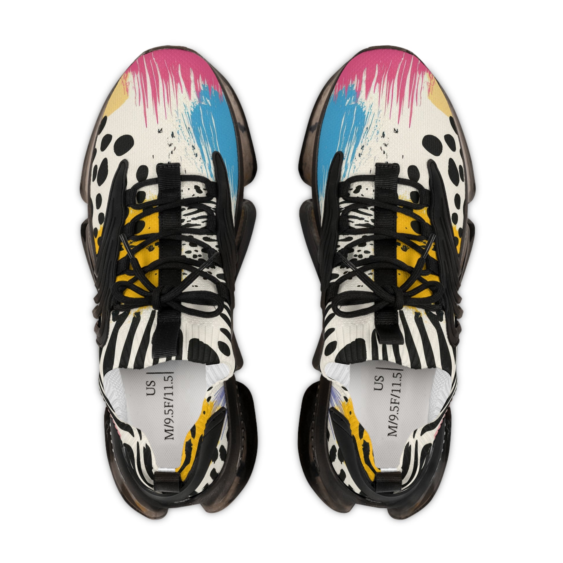 Rae Zebra Rhapsody II Men's Mesh Sneakers, Artsulli - Art is Long, Life is Short, Shoes, , , , , , , 