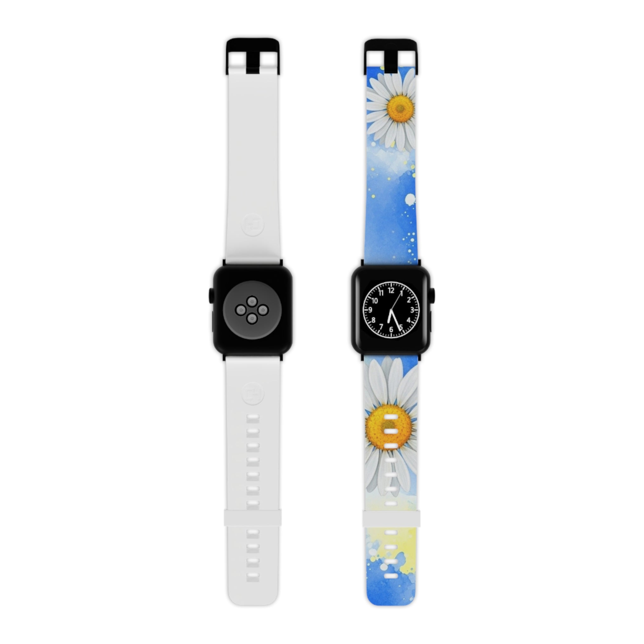 Daisies Watch Band for Apple Watch, Artsulli - Art is Long, Life is Short, Accessories, Size, 7.5'' × 0.75'' / 38 - 40 mm, Color, Black, , , 30119736158849041799