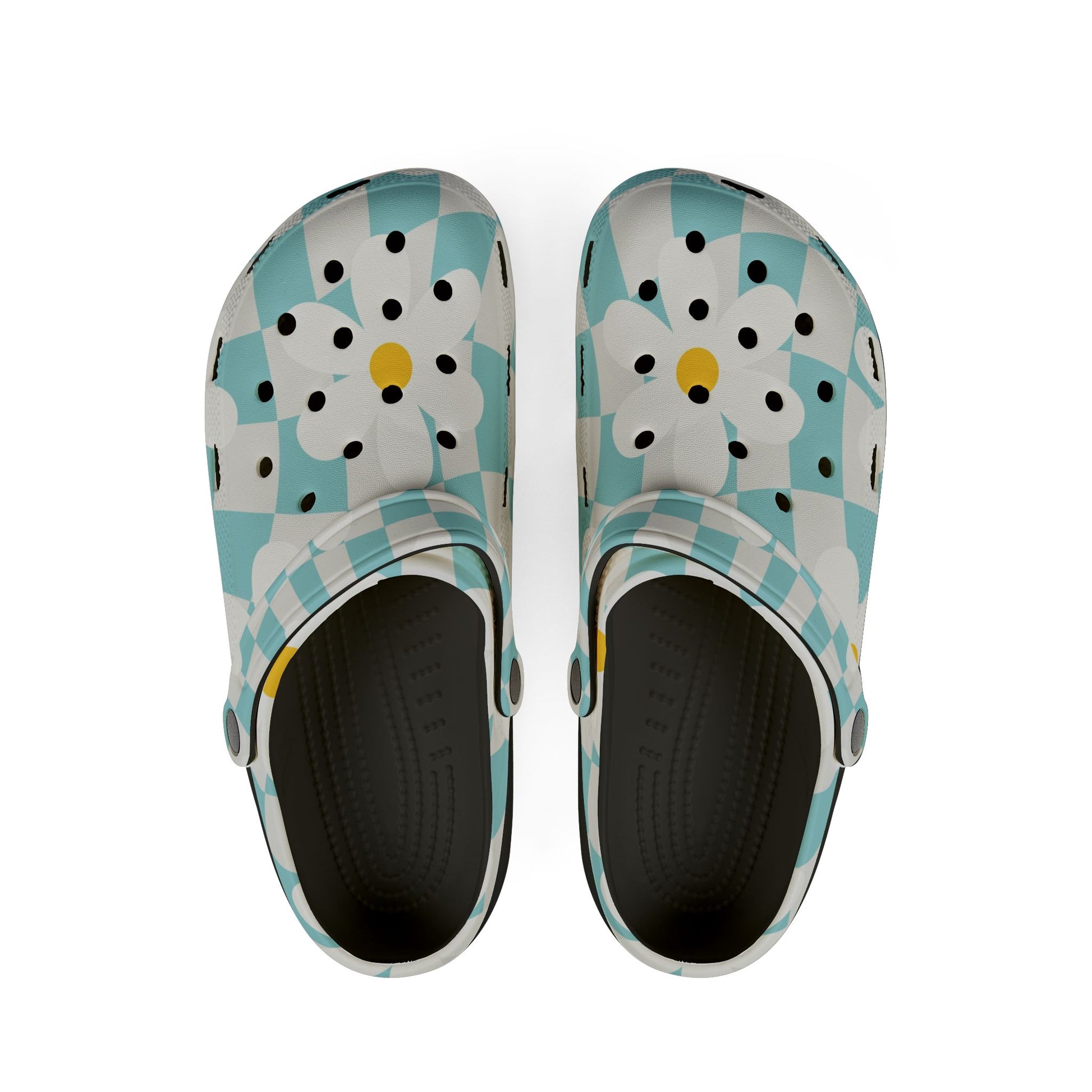 Trippy Check Garden EVA Foam Rubber Shoes (AOP), Artsulli - Art is Long, Life is Short, Shoes, Size, US 6 (Women's), Color, Black, , , 26847644922903412797