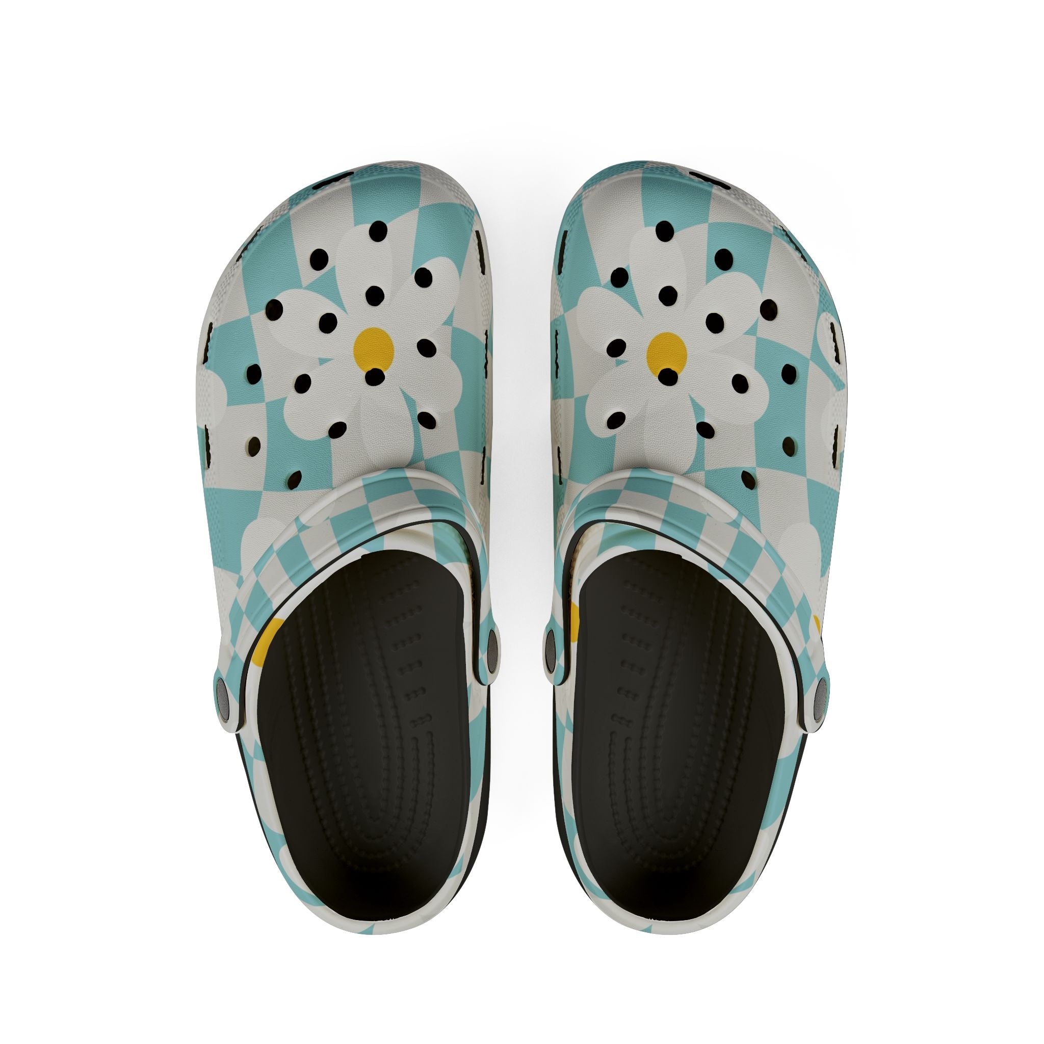 Trippy Check Garden EVA Foam Rubber Shoes (AOP), Artsulli - Art is Long, Life is Short, Shoes, Size, US 6 (Women's), Color, Black, , , 26847644922903412797
