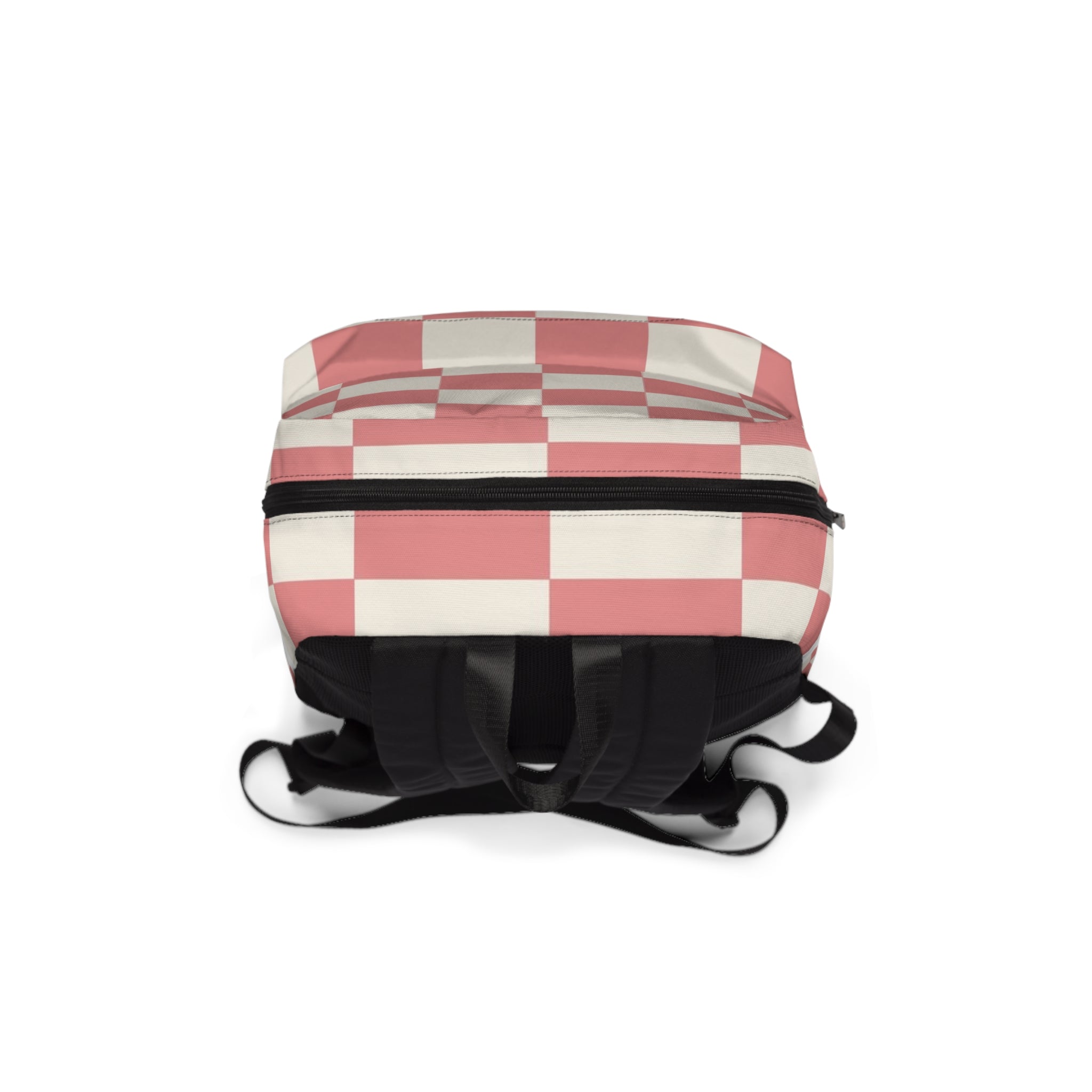 Retro Checkered Grassland Sprites Unisex Classic Backpack, Artsulli - Art is Long, Life is Short, Bags, , , , , , , 