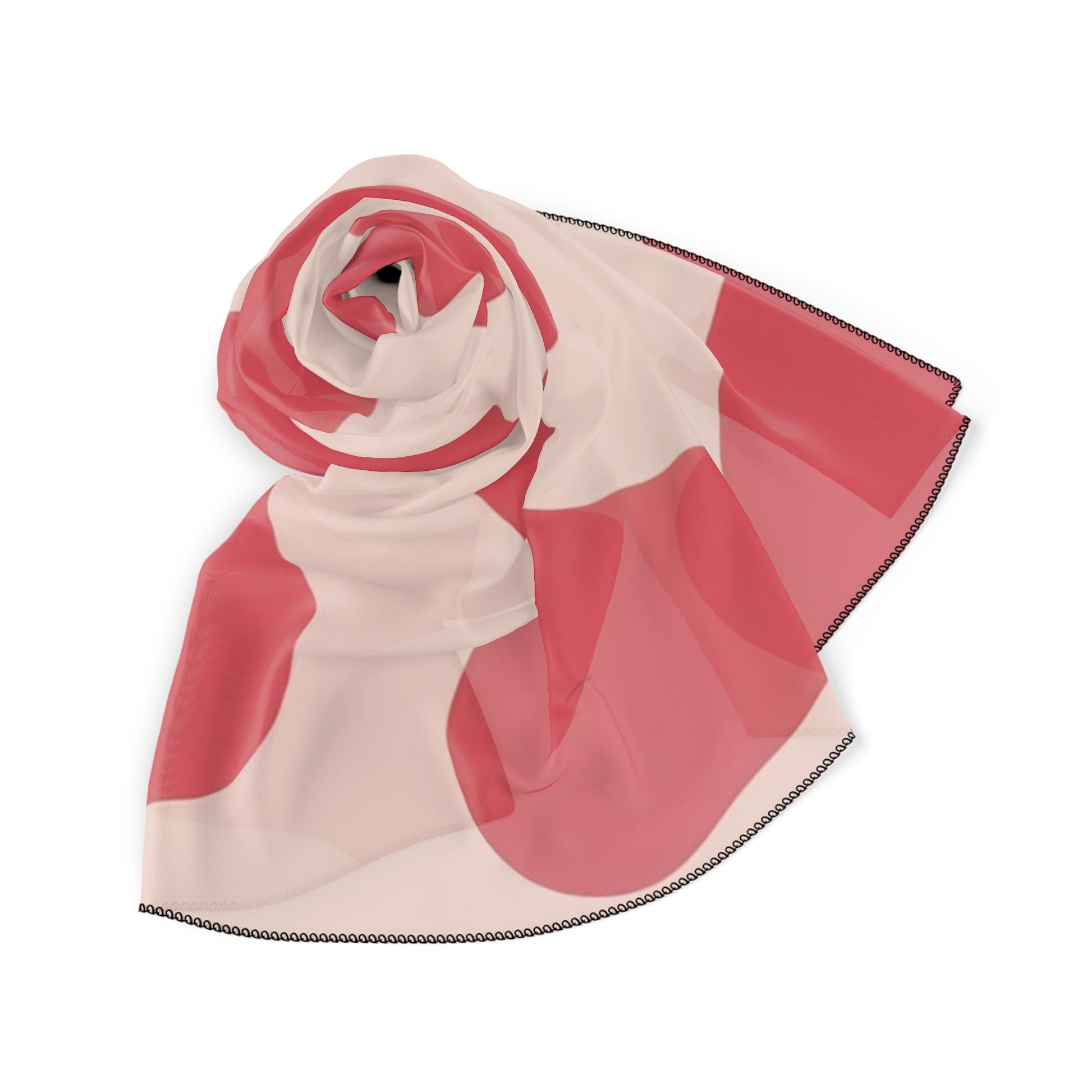 Red Jungle Cow Poly Scarf, Artsulli - Art is Long, Life is Short, Accessories, , , , , , , 
