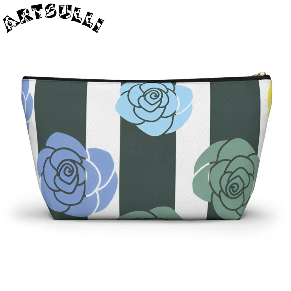 JAKKOUTTHEBXX Stripes x Roses Black and White Accessory Pouch w