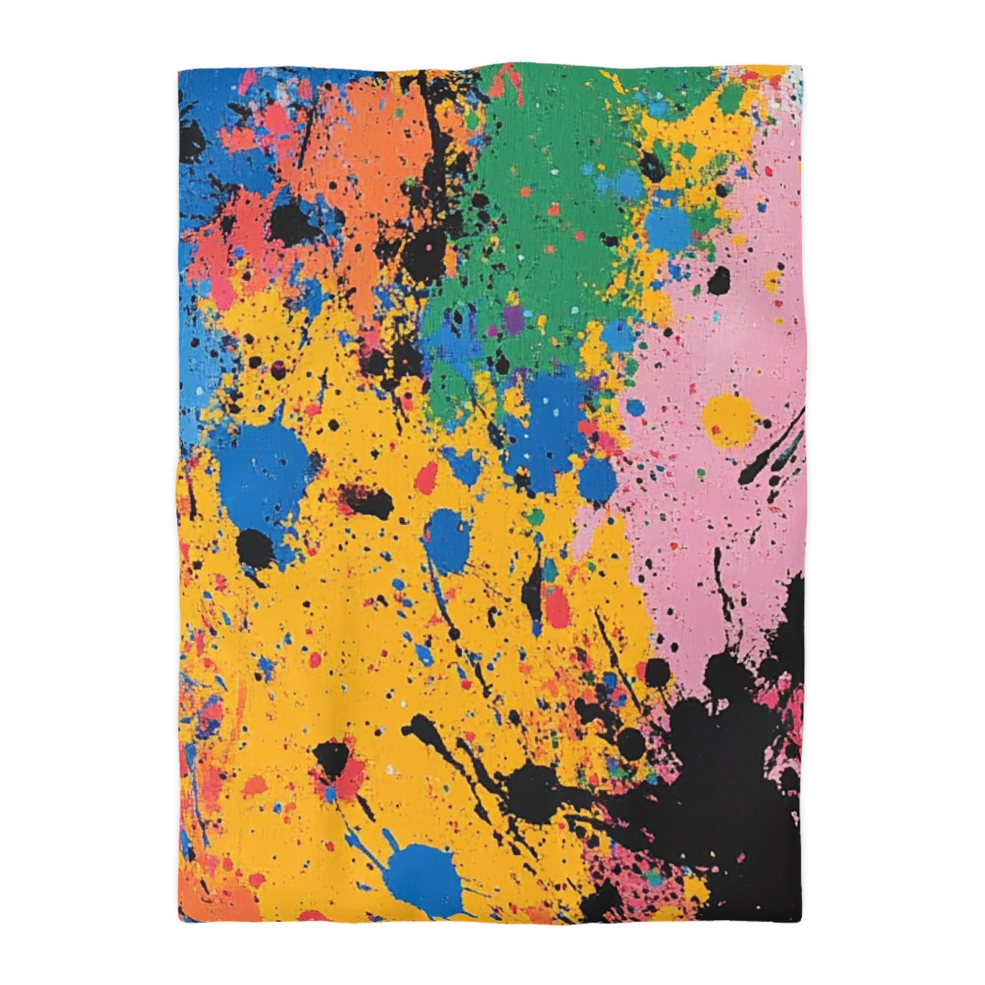 The Colors Of Paint Splatter Microfiber Duvet Cover, Artsulli - Art is Long, Life is Short, Home Decor, Size, Twin XL, Color, Cream, , , 12596878769640
