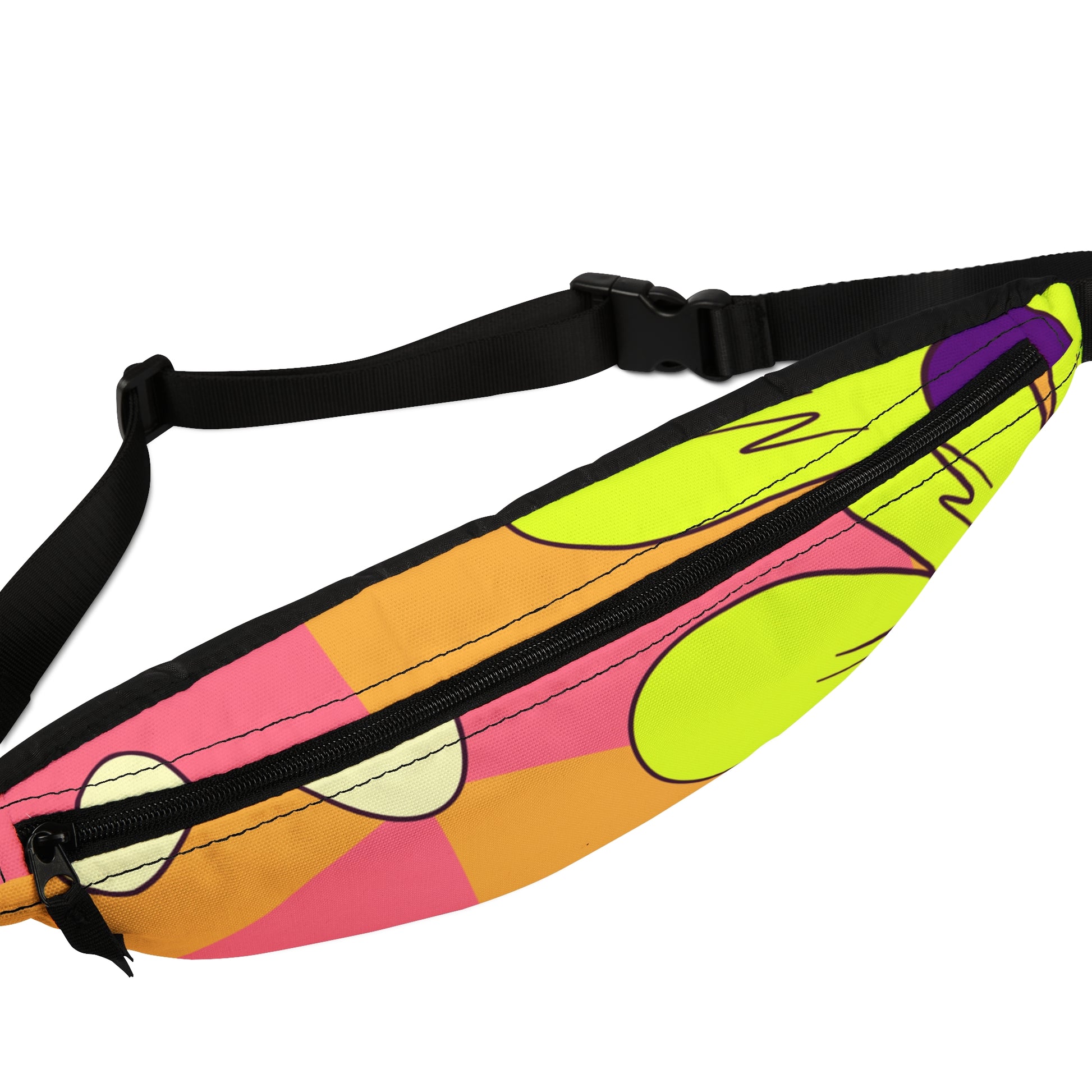 Trippy Sour Face Rave Fanny Pack, Artsulli - Art is Long, Life is Short, Bags, , , , , , , 