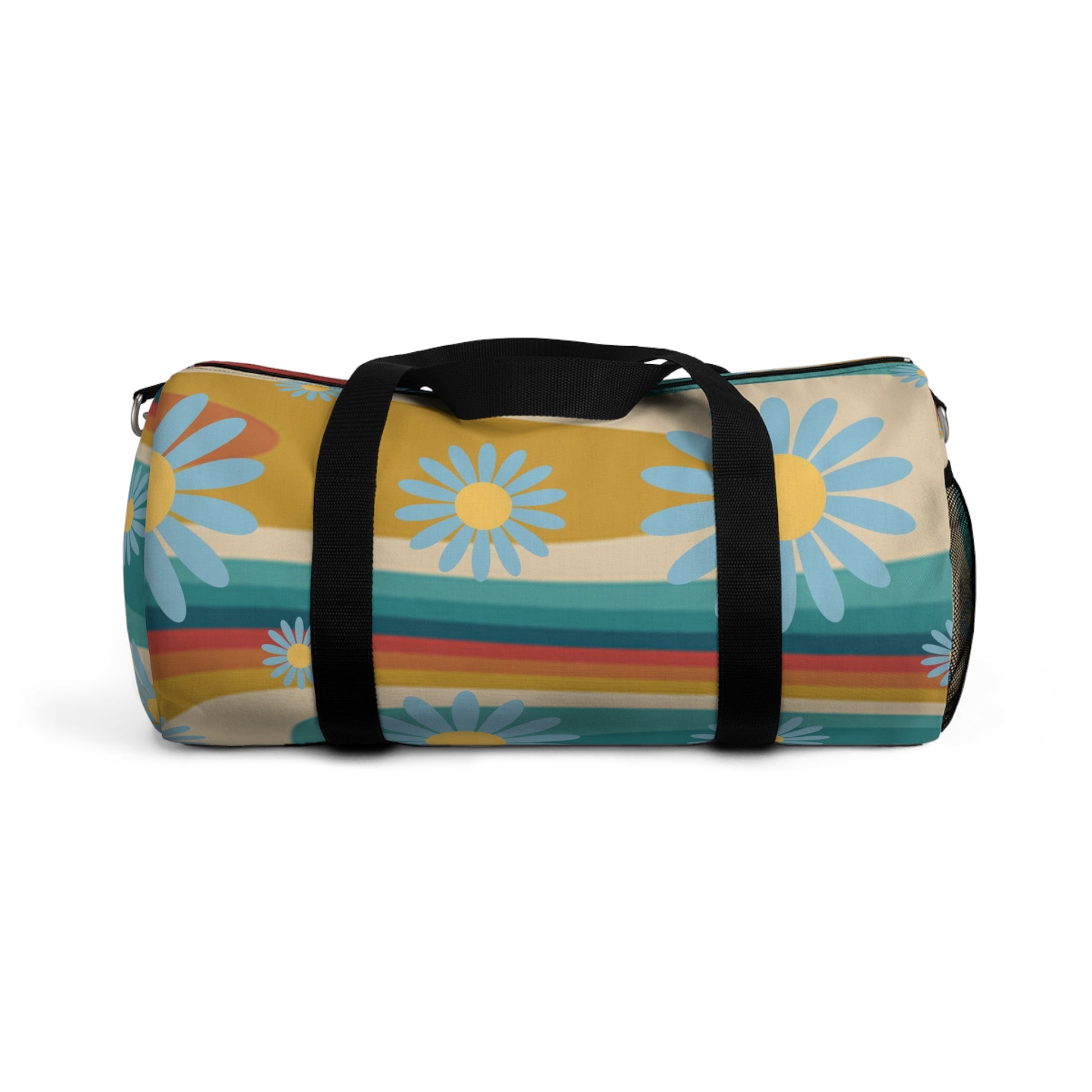 Psychedelic Floral Hills II Multi-Color Duffel Bag, Artsulli - Art is Long, Life is Short, Bags, Size, Small, , , , , 29290458715818