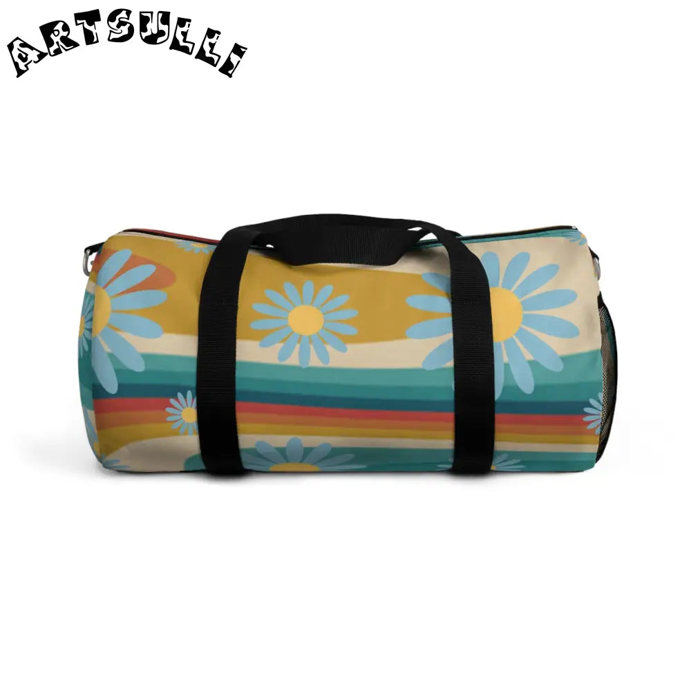 JAKKOUTTHEBXX Psychedelic Floral Hills II Multi-Color Duffel Bag