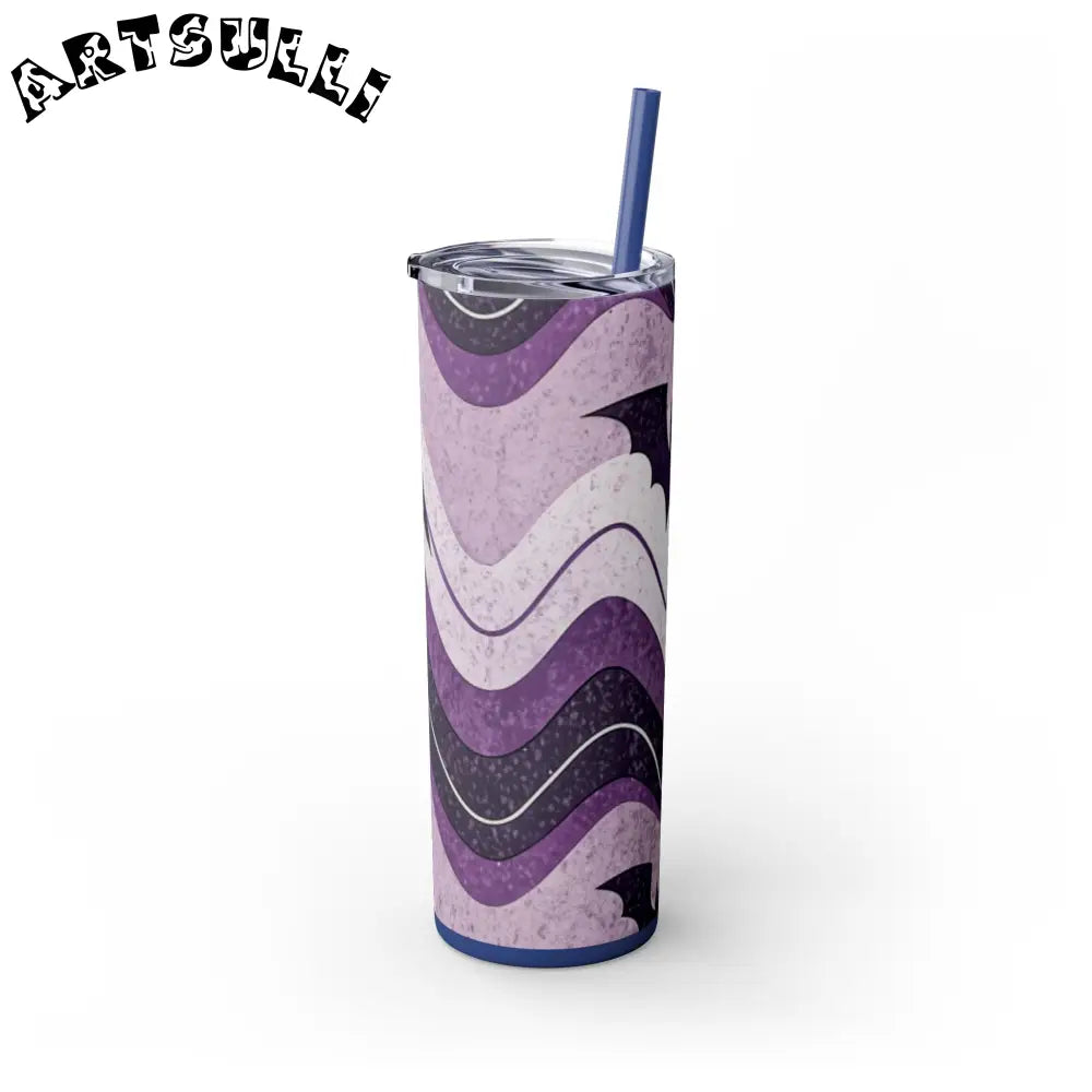 JAKKOUTTHEBXX Bat Wave Skinny Tumbler with Straw 20oz JAKKOUTTHEBXX