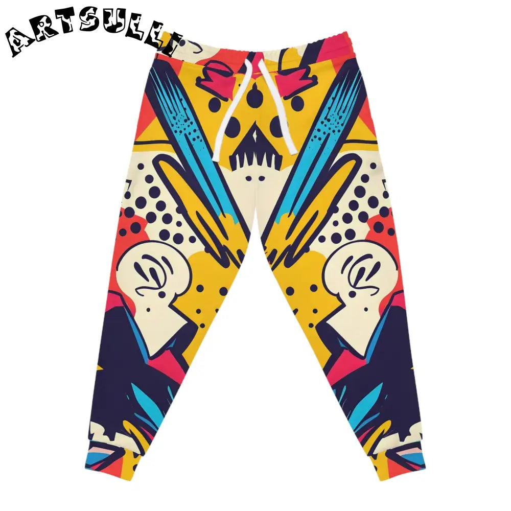 JAKKOUTTHEBXX Comic x Pop Art Athletic Joggers (AOP) JAKKOUTTHEBXX