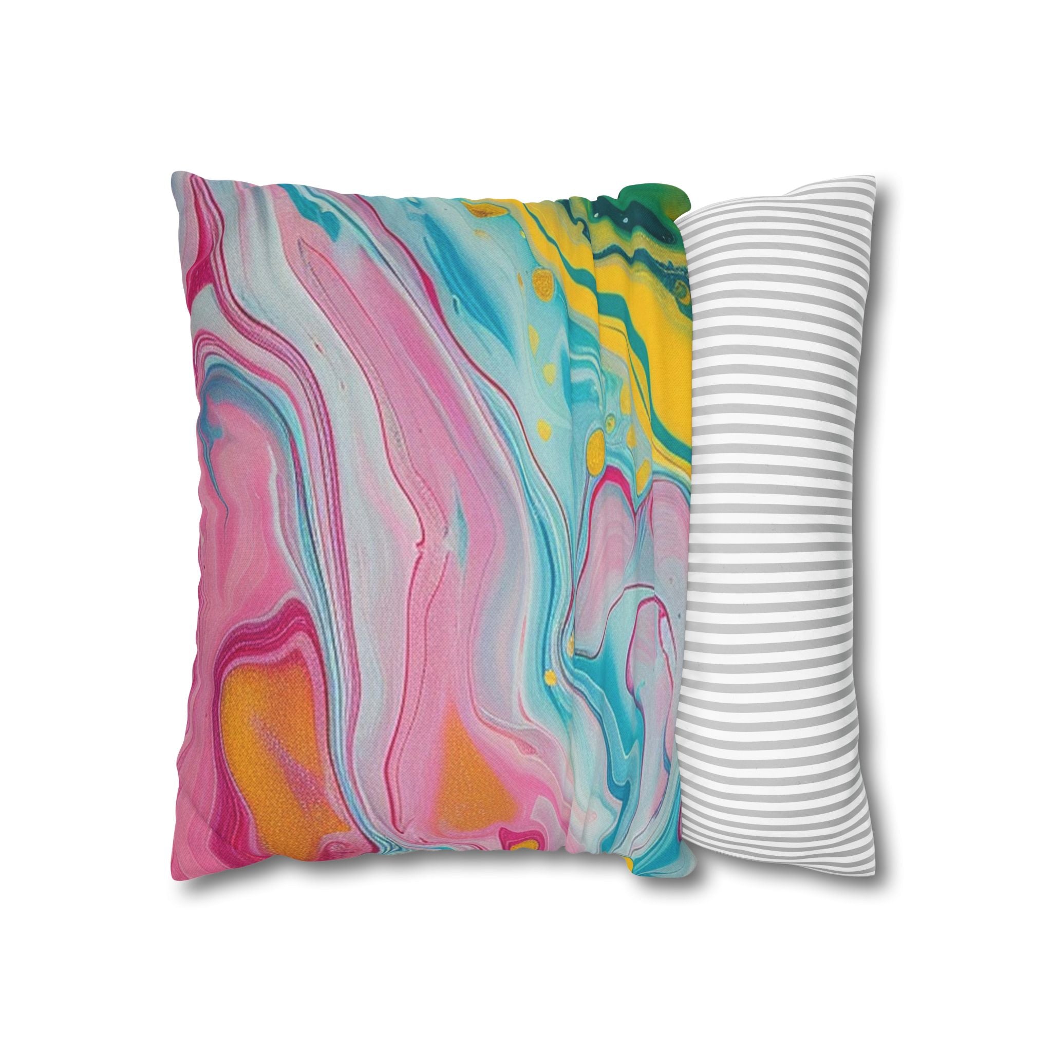 Spun Polyester Square Pillowcase, Artsulli - Art is Long, Life is Short, Home Decor, , , , , , , 