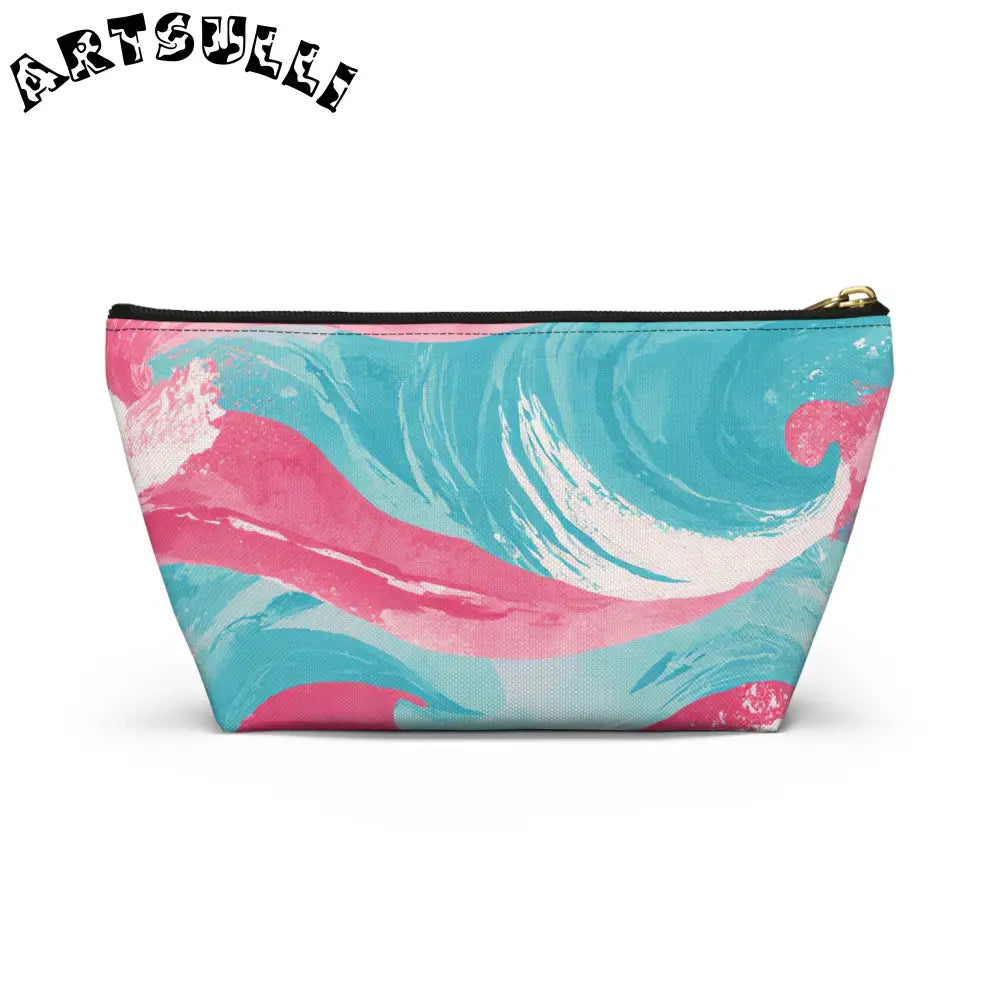 JAKKOUTTHEBXX The Great Pastelwave Pink and Blue Accessory Pouch w