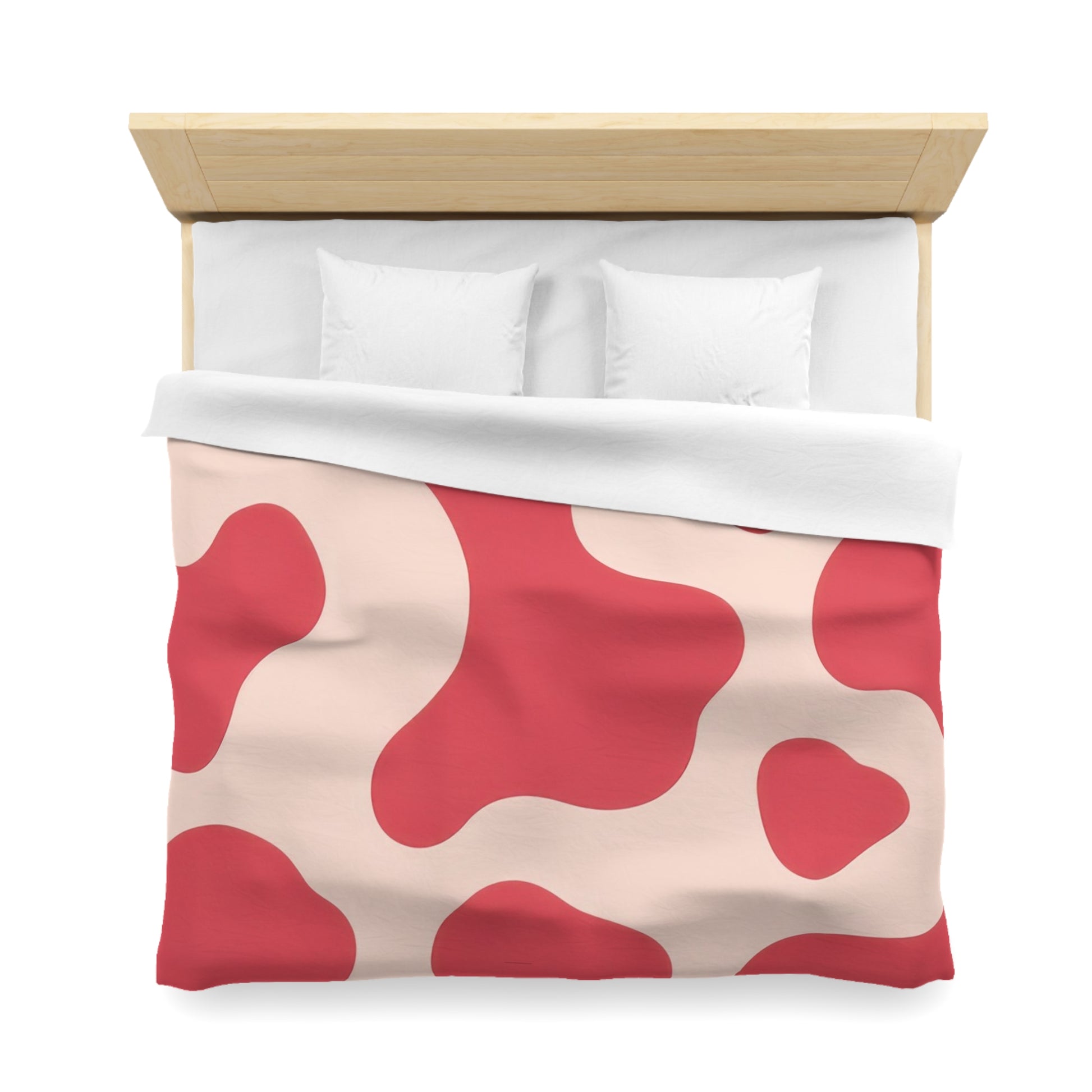 Red Jungle Cow Microfiber Duvet Cover, Artsulli - Art is Long, Life is Short, Home Decor, , , , , , , 