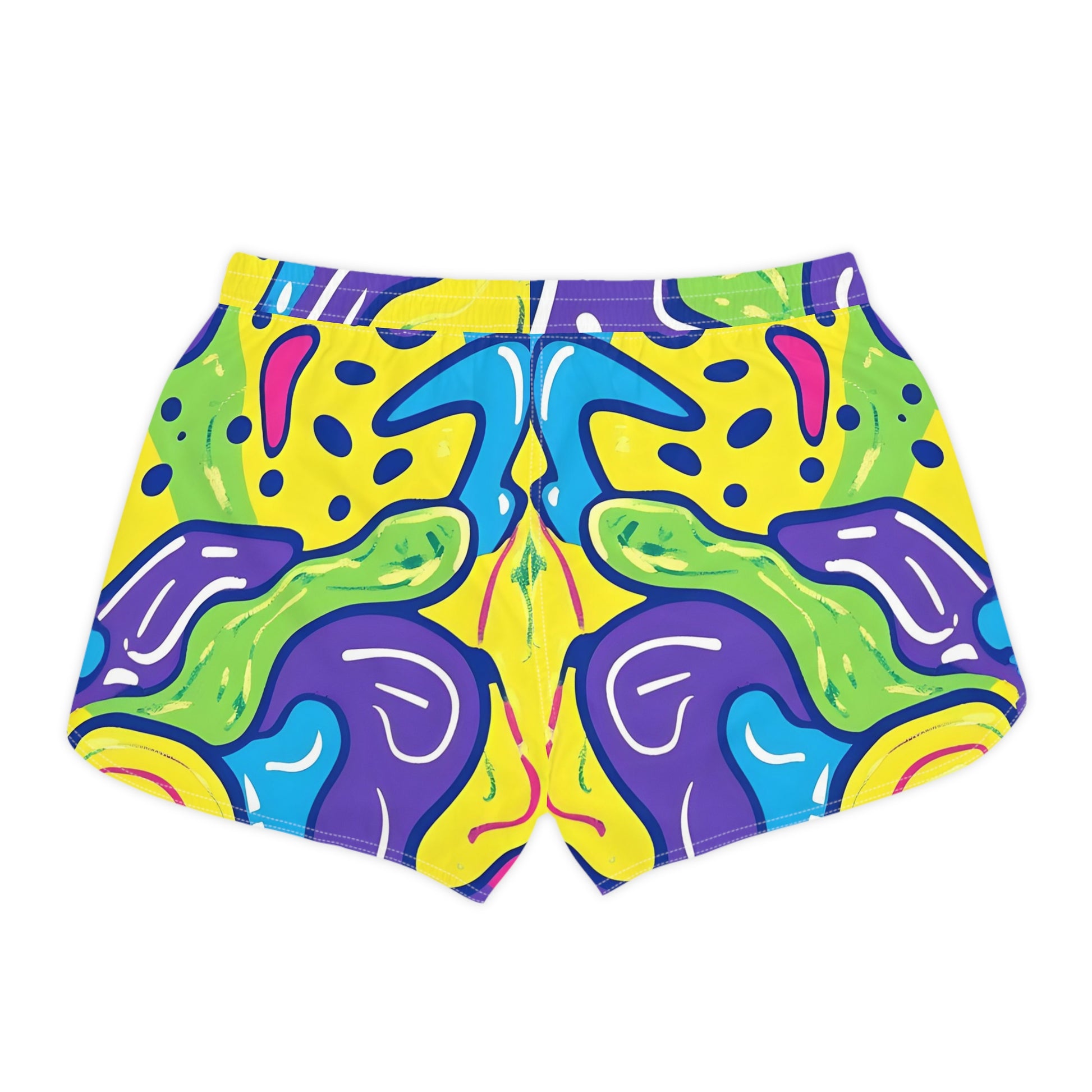 90s Trippy Slime Women's Casual Shorts (AOP), Artsulli - Art is Long, Life is Short, All Over Prints, , , , , , , 