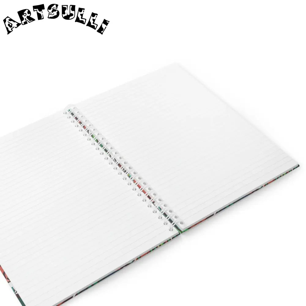 JAKKOUTTHEBXX Tropical Jungle Tigers Blue and Green Spiral Notebook