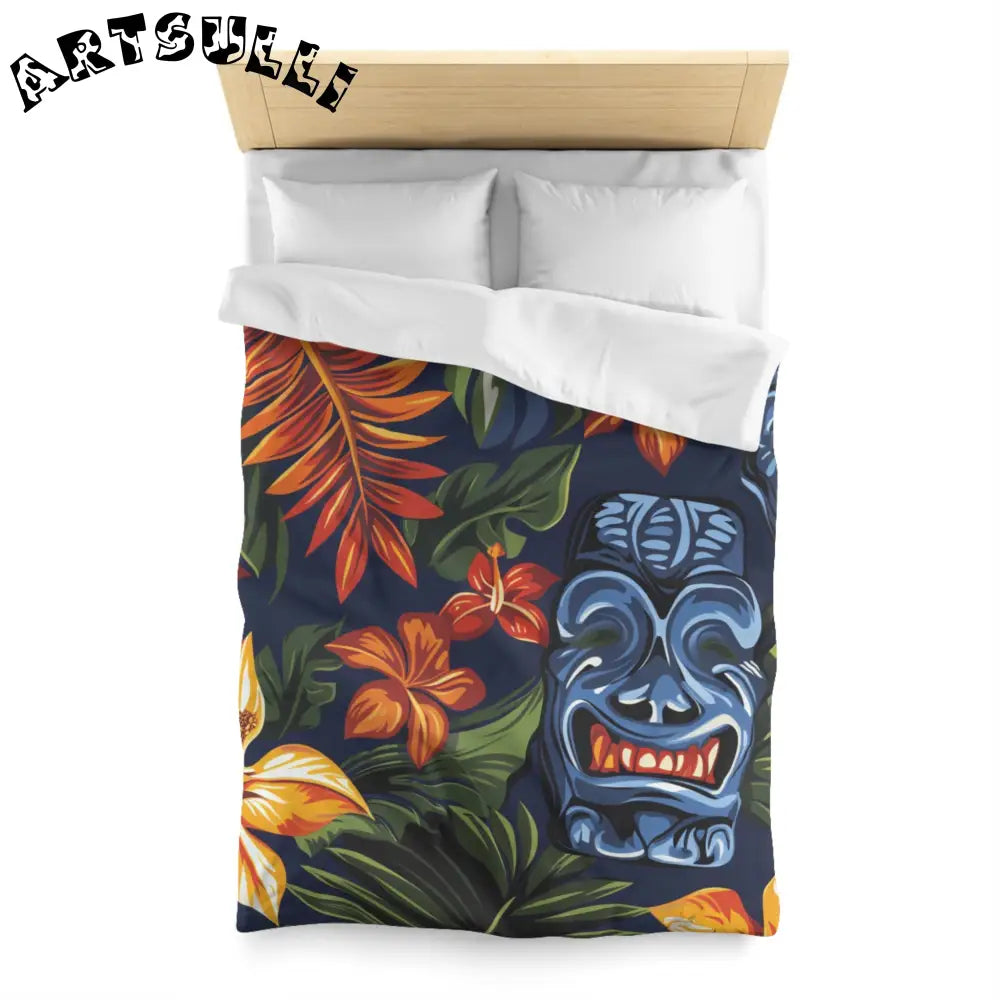 JAKKOUTTHEBXX Tropical Tiki Mask Duvet Cover 2025