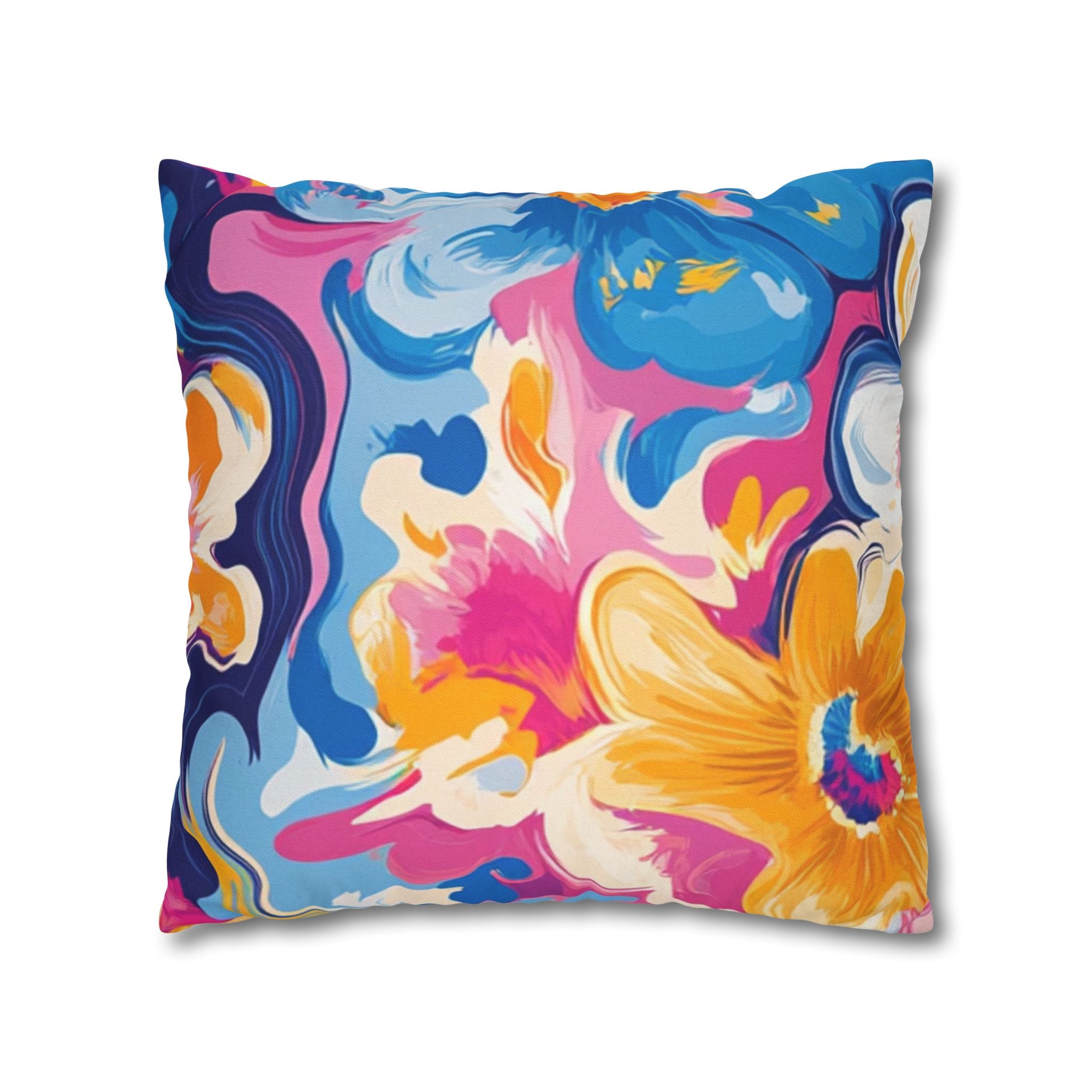 Spun Polyester Square Pillowcase