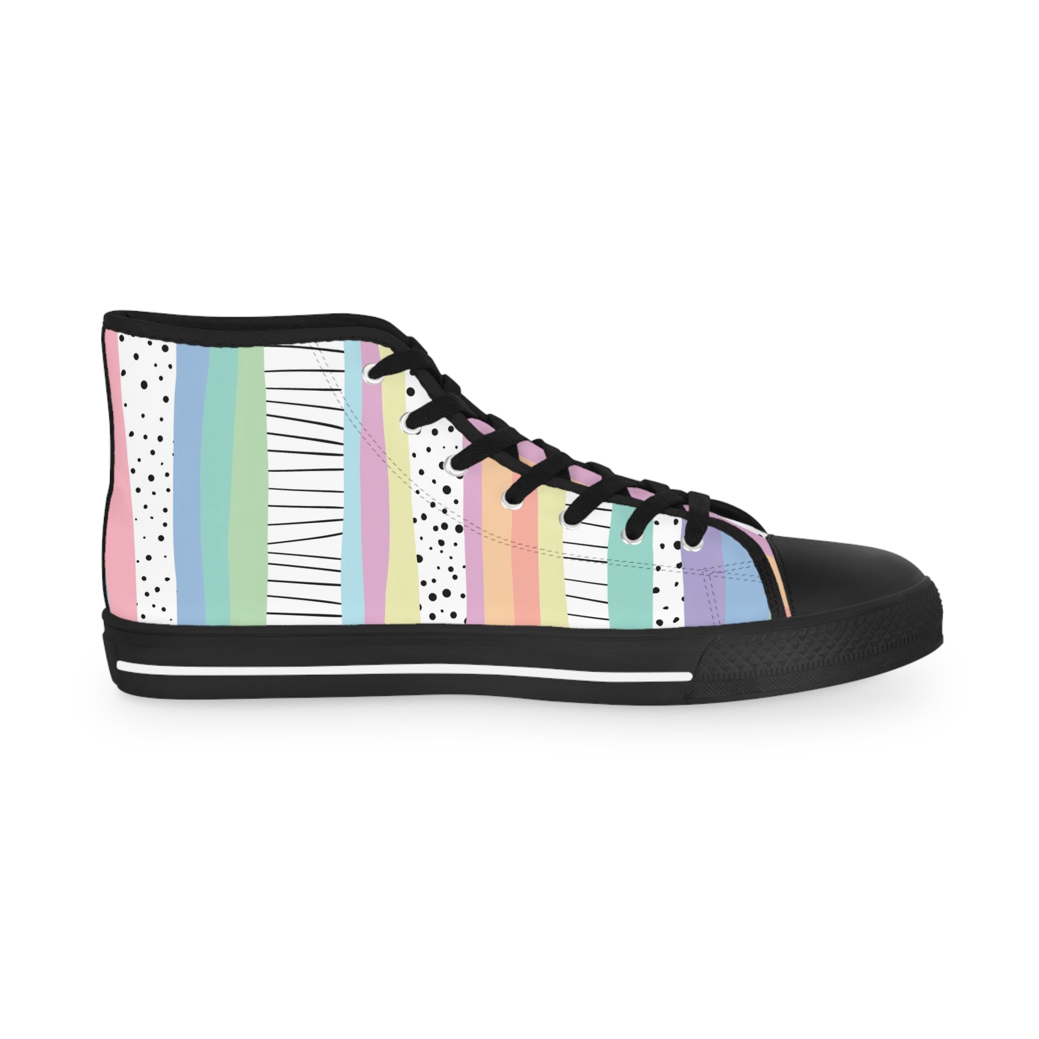 Copy of Men's High Top Sneakers, Artsulli - Art is Long, Life is Short, Shoes, , , , , , , 