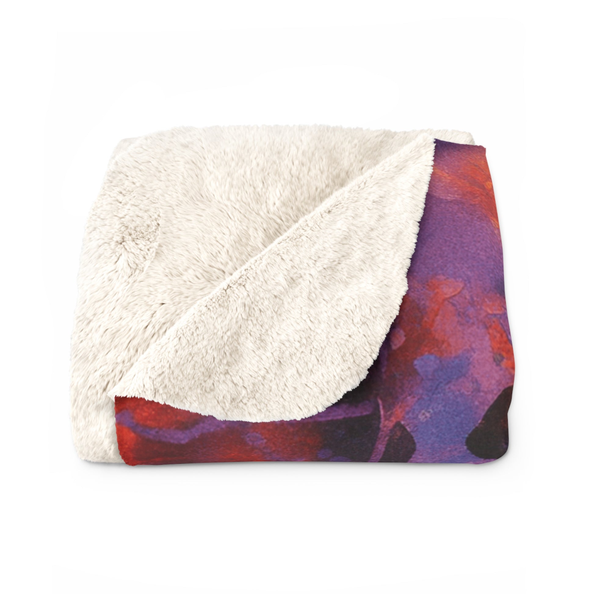 Spider Web Tie Dye Sherpa Fleece Blanket, Artsulli - Art is Long, Life is Short, Home Decor, , , , , , , 