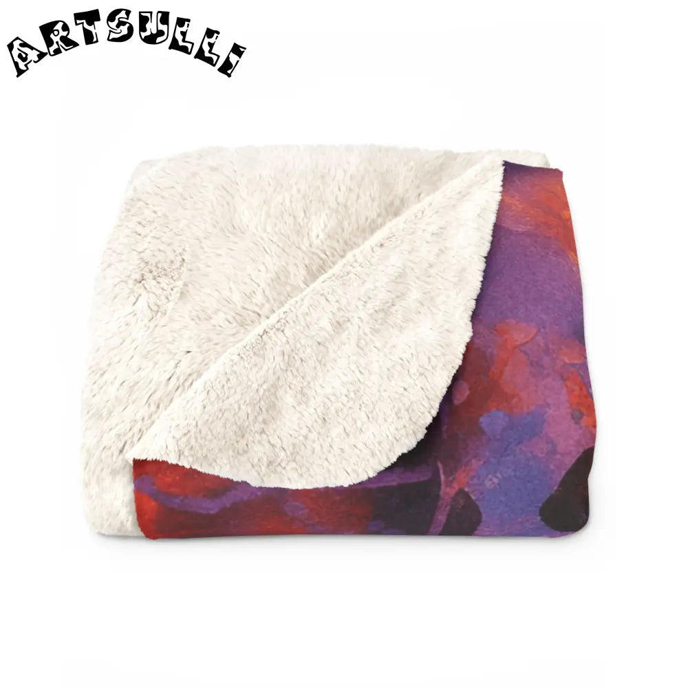 JAKKOUTTHEBXX Colorful Spider Web Sherpa Fleece Blanket 2025