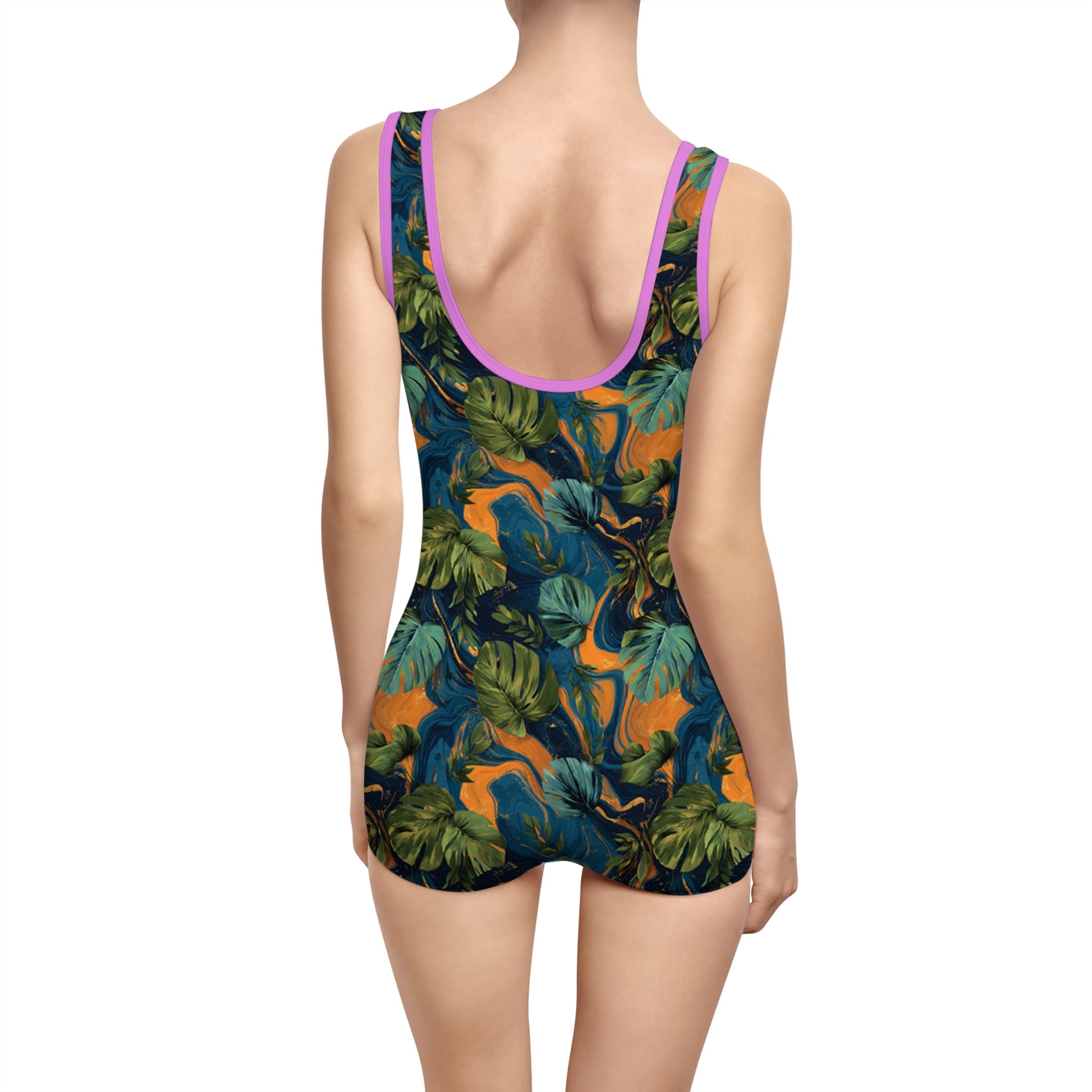 Women's Vintage Swimsuit (AOP), Artsulli - Art is Long, Life is Short, All Over Prints, , , , , , , 