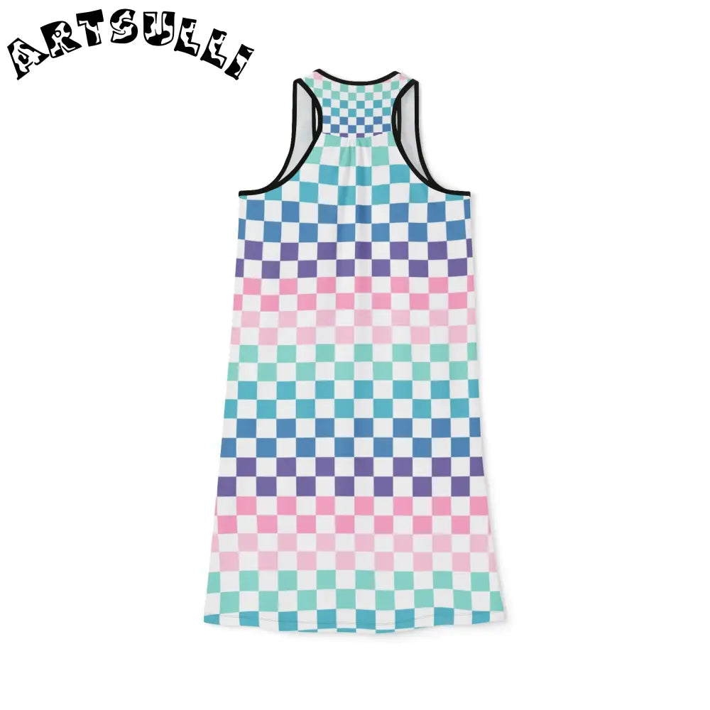 JAKKOUTTHEBXX Vaporwave Rainbow Checkerboard Multi-Color Women’s