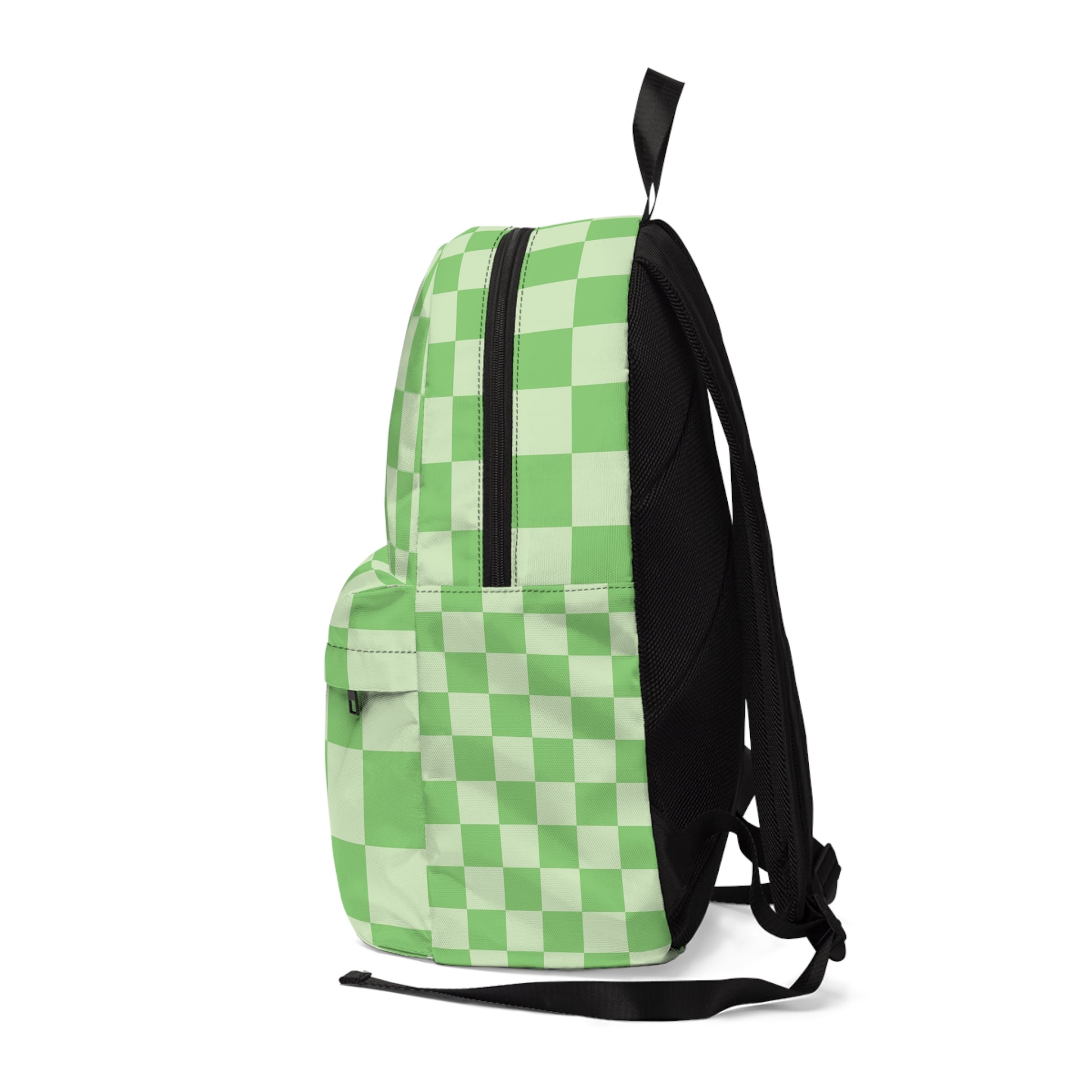 Checkerboard Green Unisex Classic Backpack, Artsulli - Art is Long, Life is Short, Bags, , , , , , , 