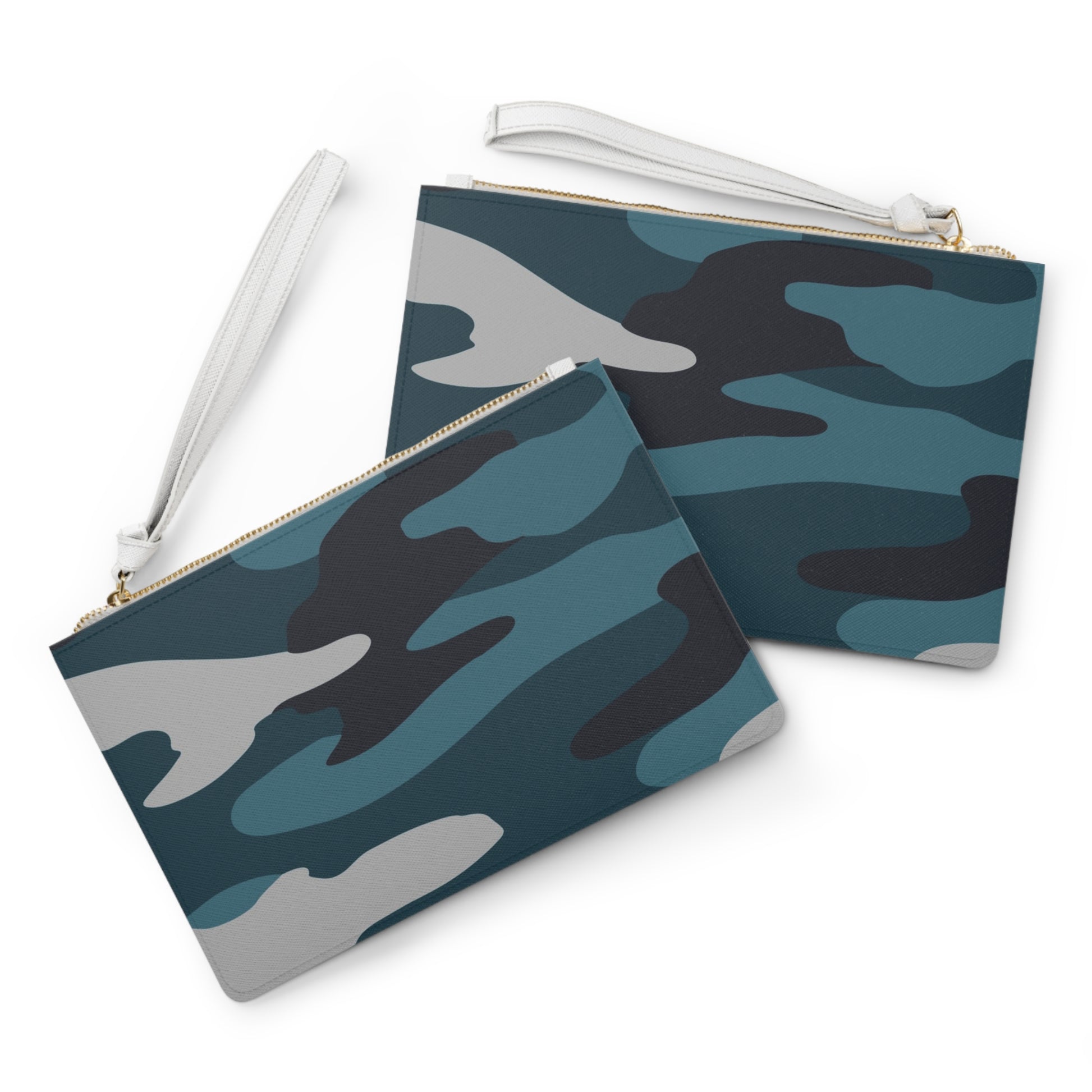 Blue Camouflage Clutch Bag, Artsulli - Art is Long, Life is Short, Bags, , , , , , , 