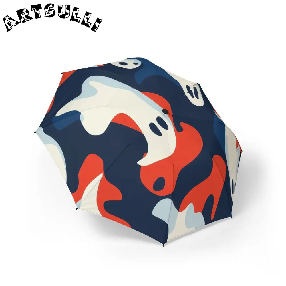 JAKKOUTTHEBXX Camo Ghosts Semi-Automatic Foldable Umbrella