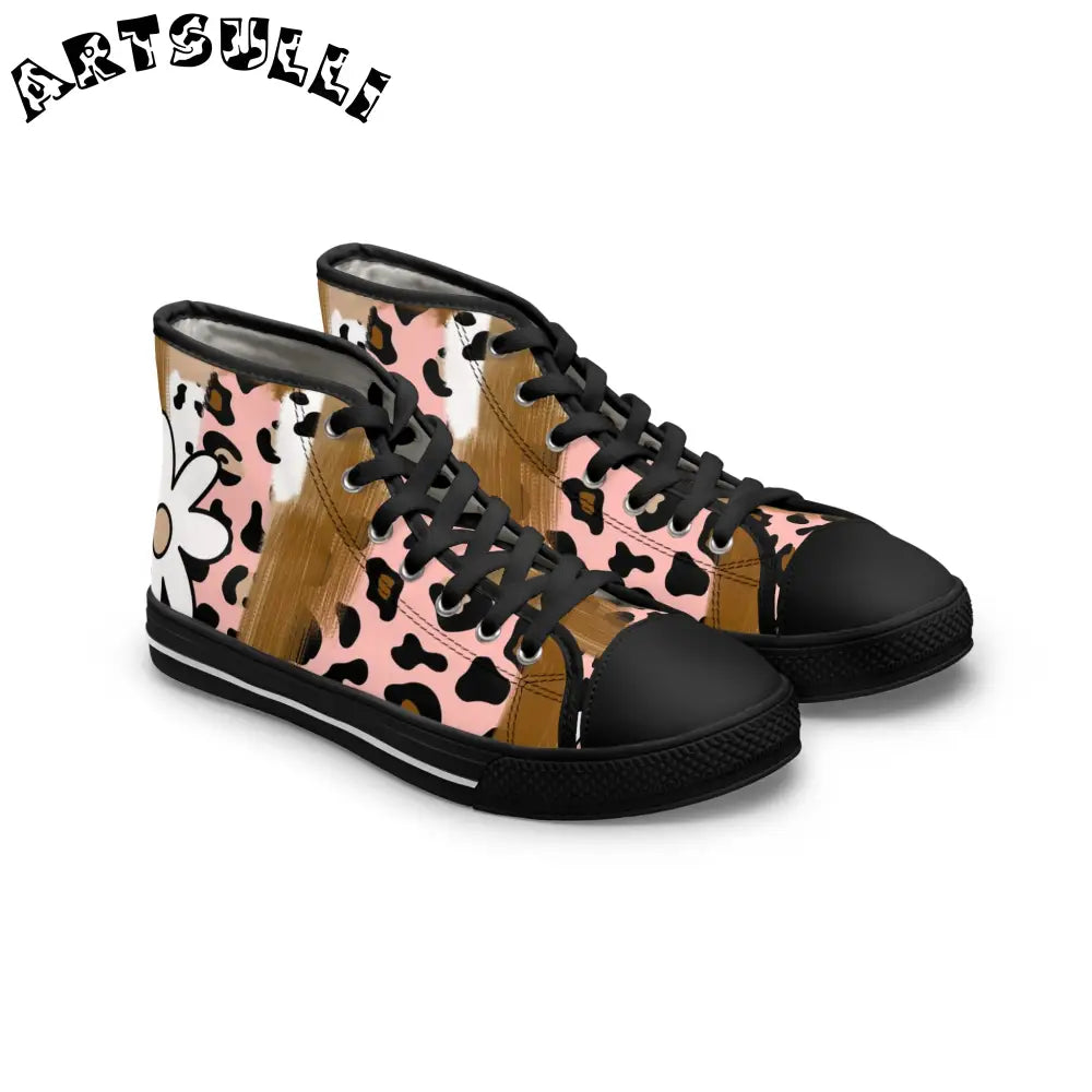 JAKKOUTTHEBXX Sutfin Ghosts Pop Art Women’s High Top Sneakers