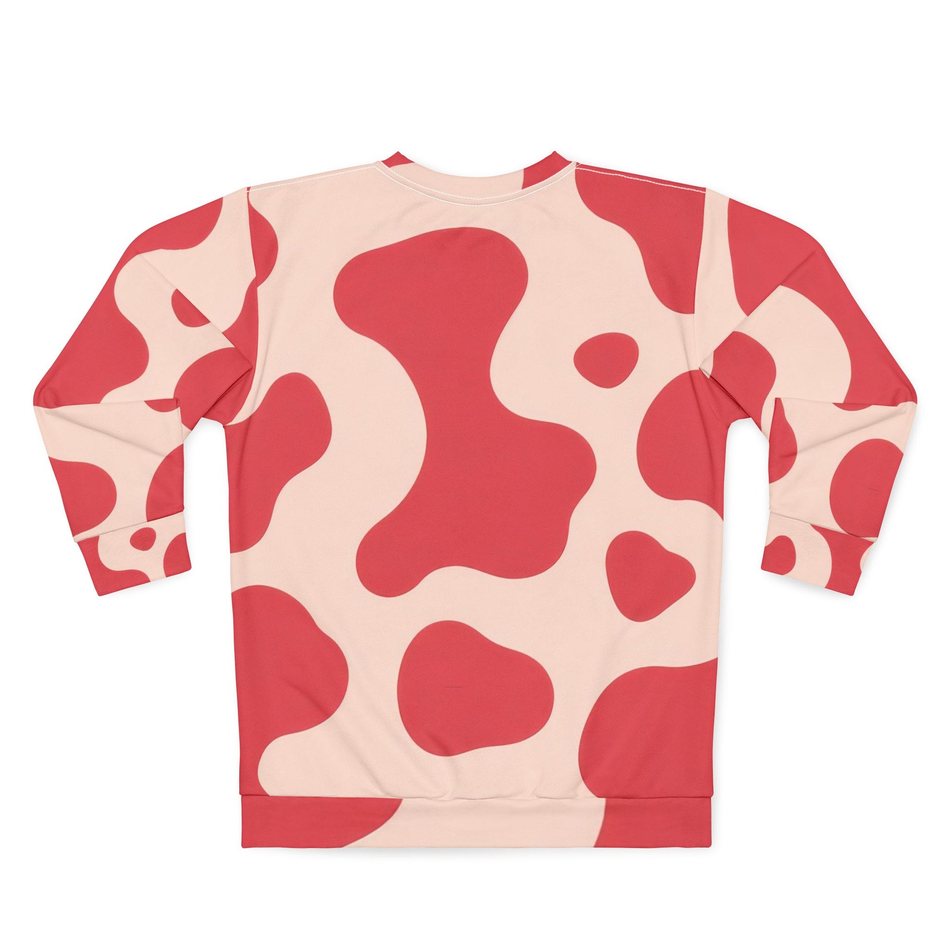 Red Jungle Cow Unisex Sweatshirt (AOP), Artsulli - Art is Long, Life is Short, All Over Prints, , , , , , , 