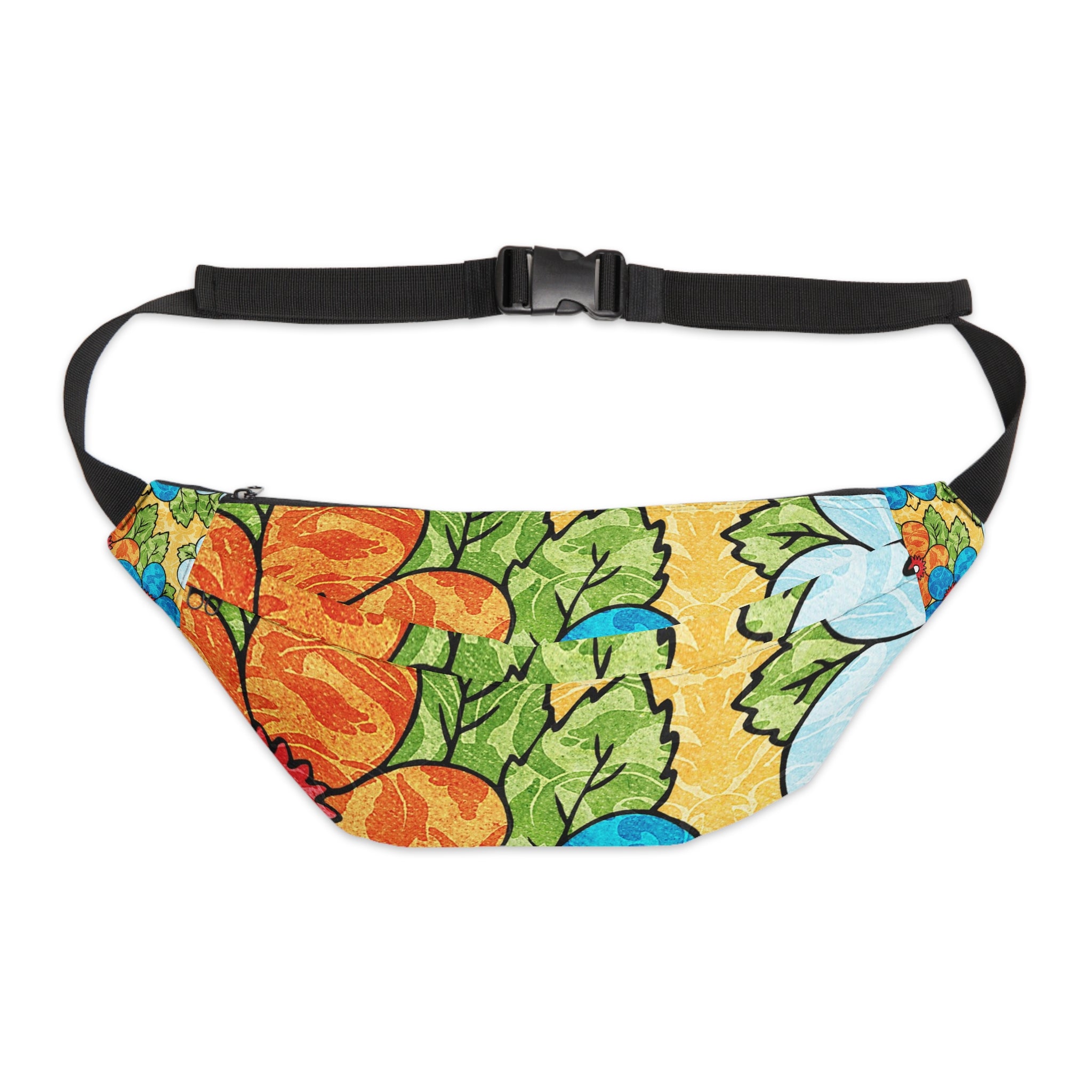 Groovy Yellow Floral Kl Large Fanny Pack, Artsulli - Art is Long, Life is Short, Bags, Size, 8" × 9" × 4'', , , , , 22939976593487768171