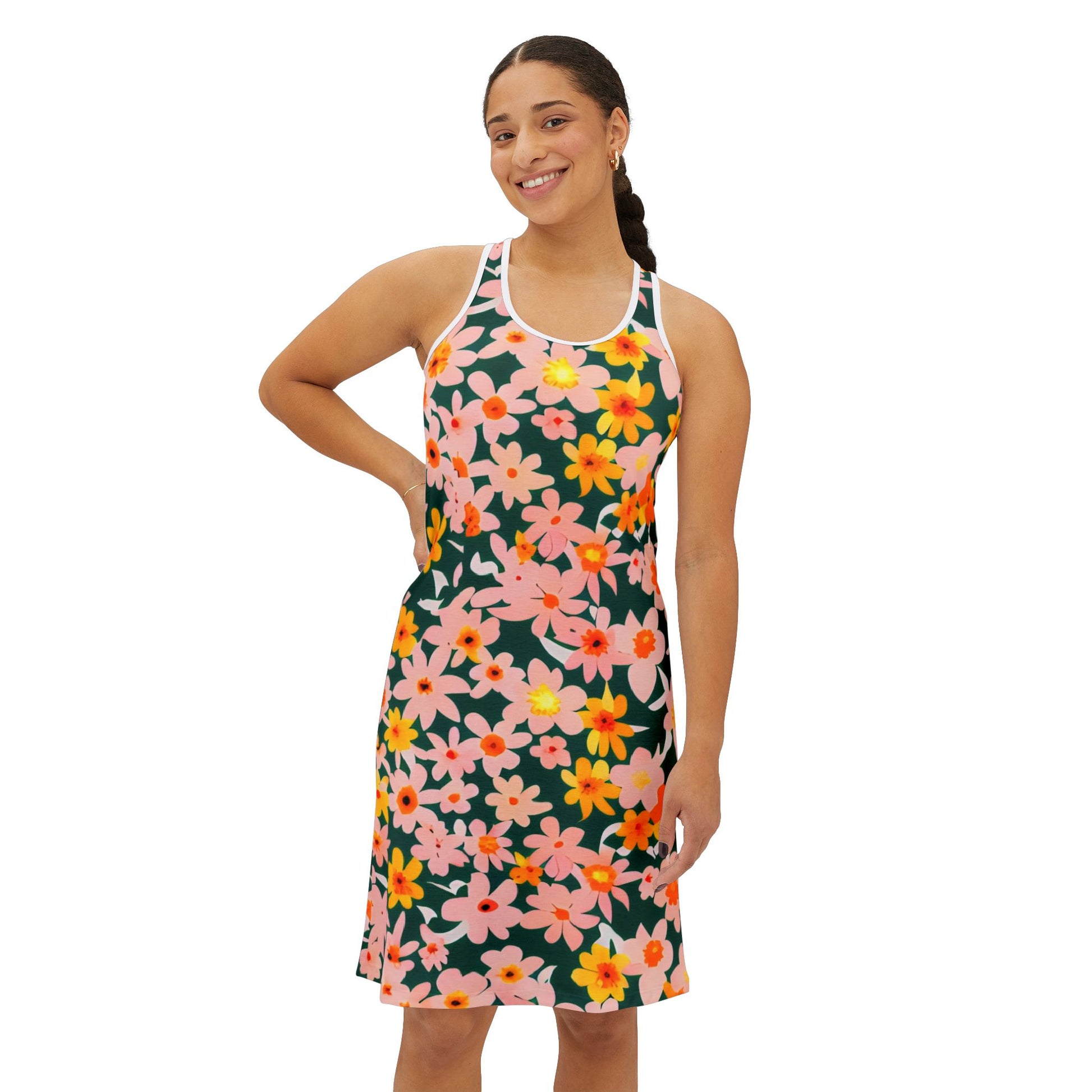 Women's Racerback Dress (AOP), Artsulli - Art is Long, Life is Short, Tank Top, , , , , , , 