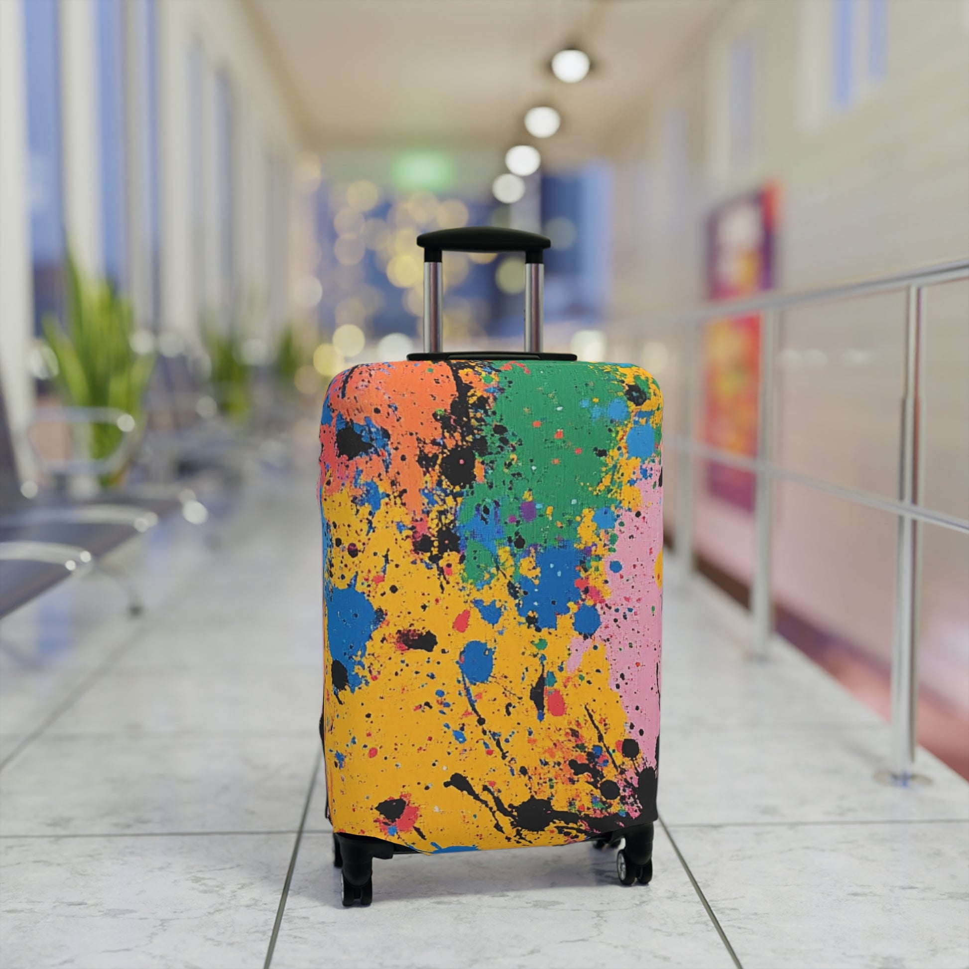 The Colors Of Paint Splatter Luggage Cover, Artsulli - Art is Long, Life is Short, Accessories, , , , , , , 
