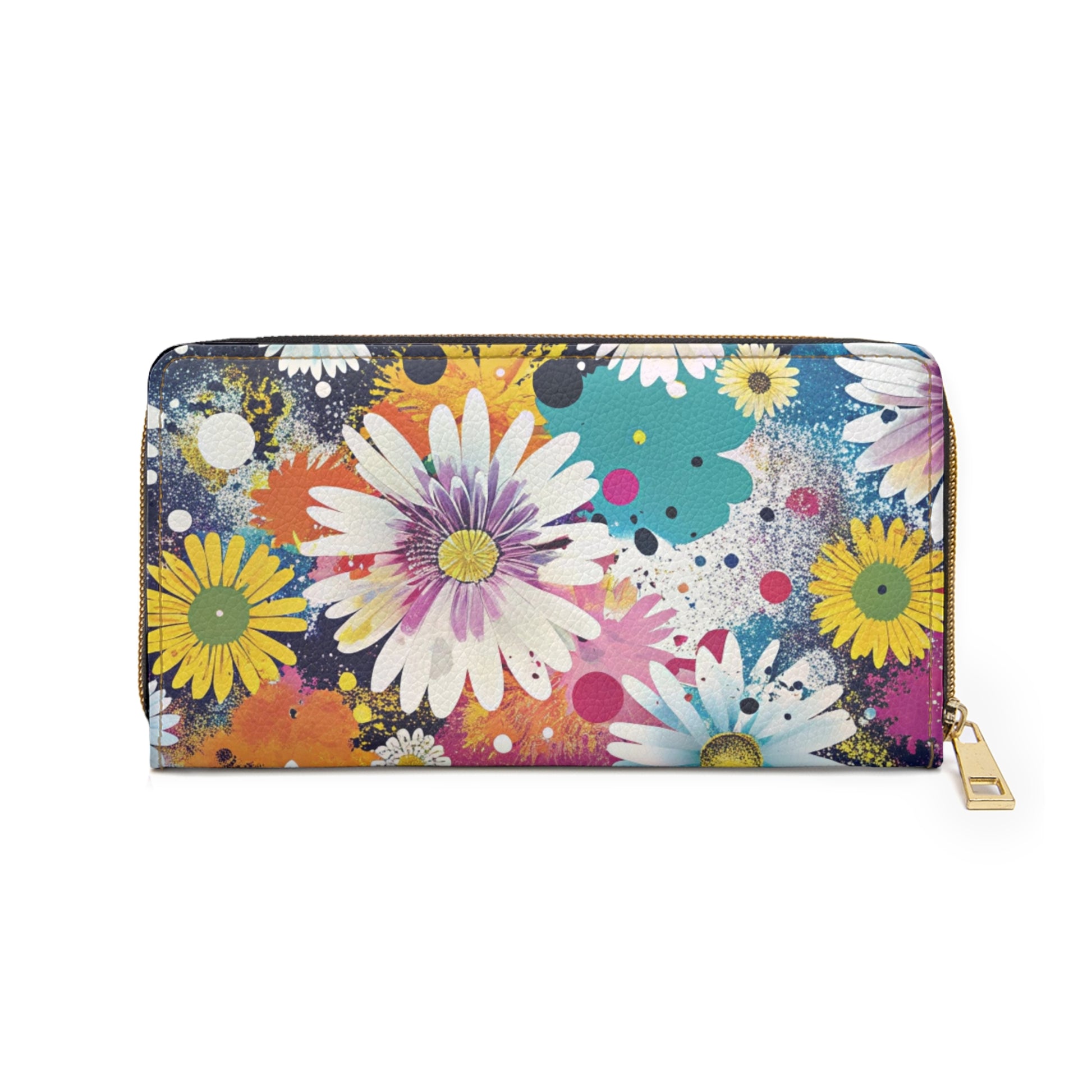Magical Flower Explosion II Multi-Color Zipper Wallet, Artsulli - Art is Long, Life is Short, Accessories, , , , , , , 