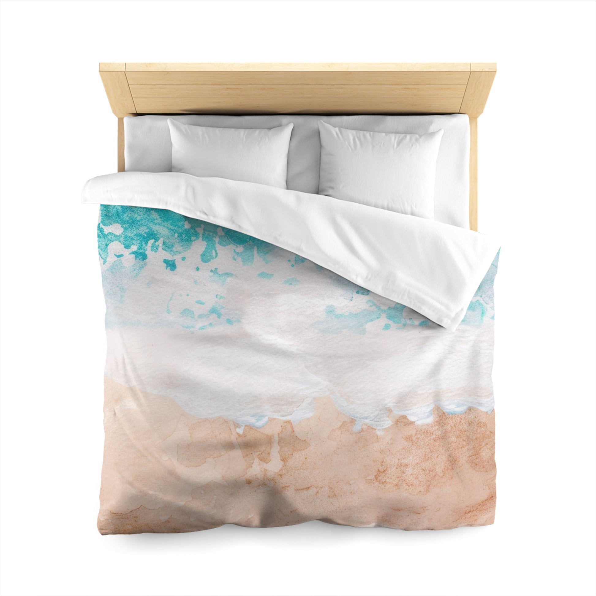 Seashore Microfiber Duvet Cover, Artsulli - Art is Long, Life is Short, Home Decor, , , , , , , 