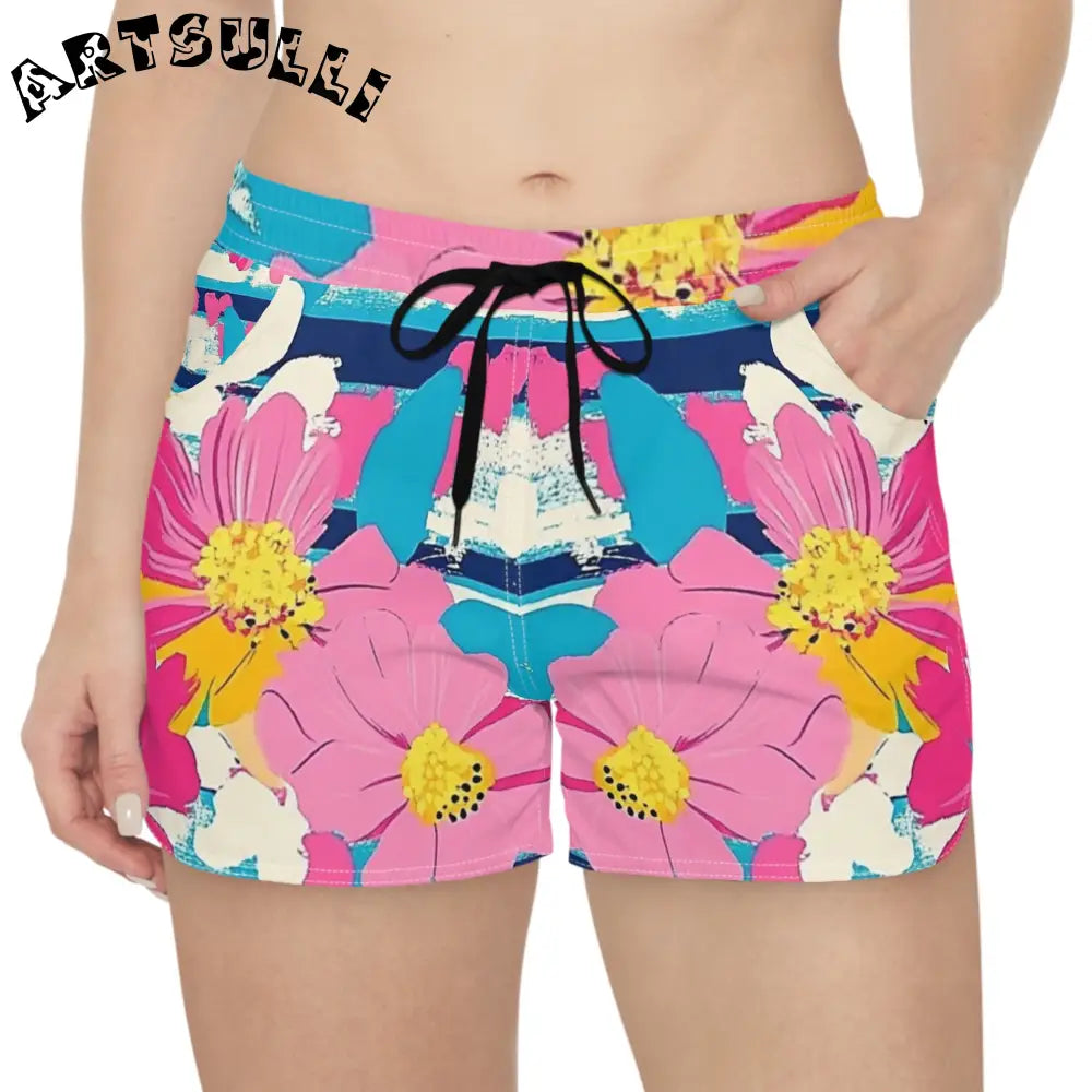JAKKOUTTHEBXX Dayglo Floral Stripes Multi-Color Women’s Casual