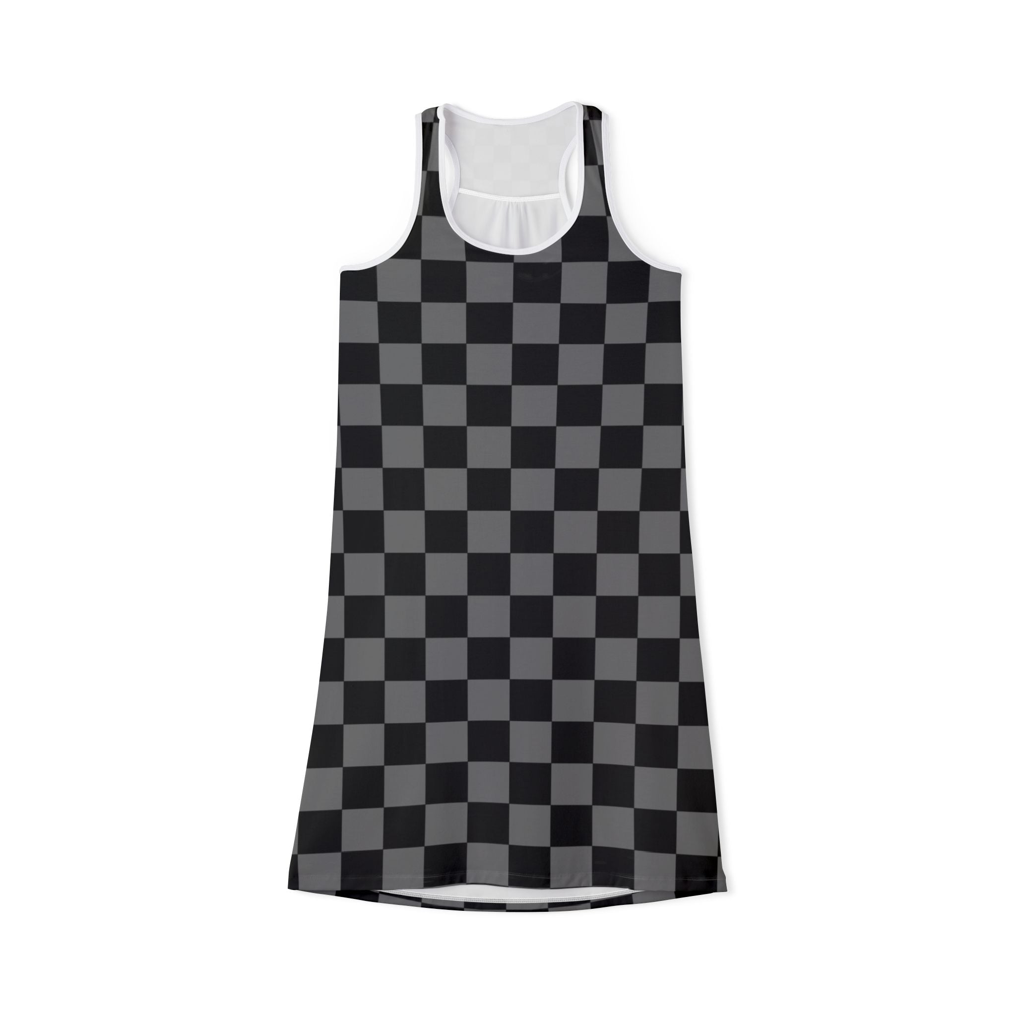 8K Void Surfer Women's Racerback Dress (AOP), Artsulli - Art is Long, Life is Short, Tank Top, Size, XS, Color, White, , , 17024114087743660322