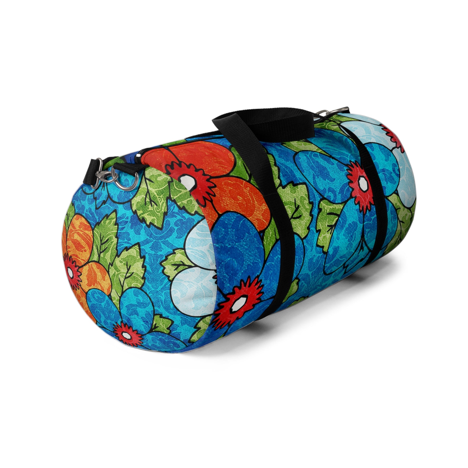 Blue Orange Groovy II Duffel Bag, Artsulli - Art is Long, Life is Short, Bags, , , , , , , 